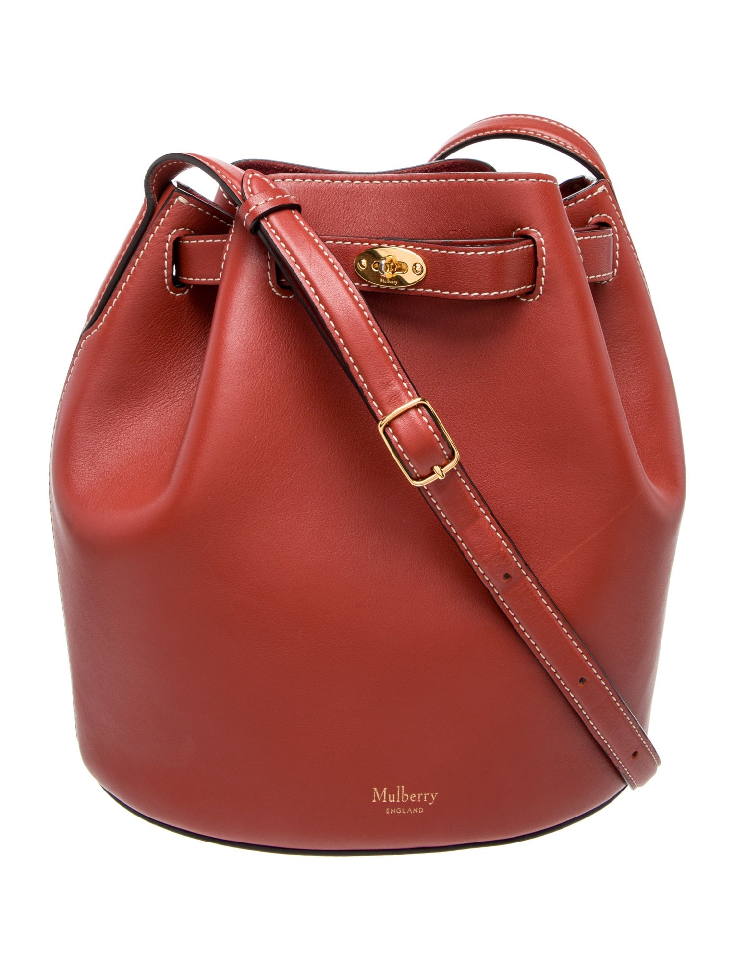 Mulberry Leather Bucket Bag