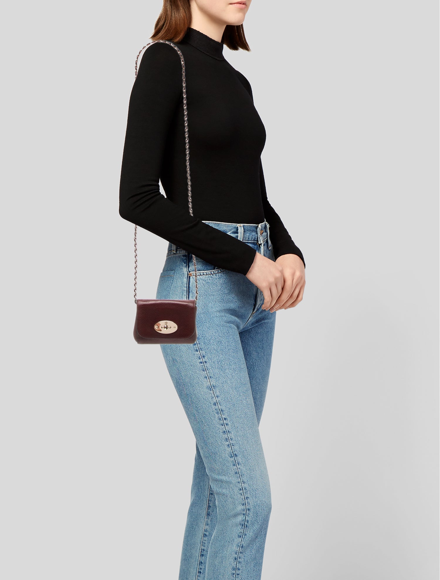 Mulberry Leather Evening Bag