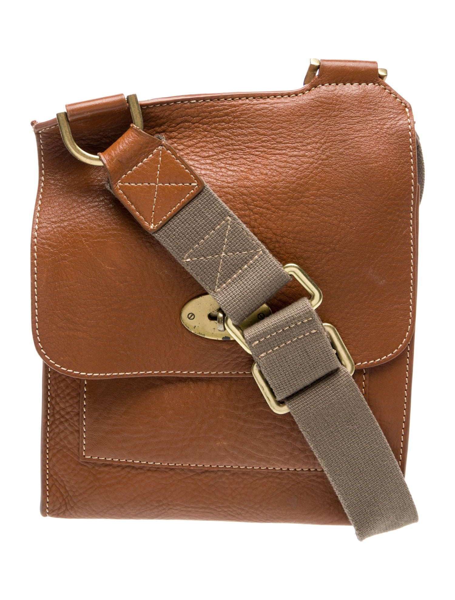 Mulberry Leather Messenger Bag