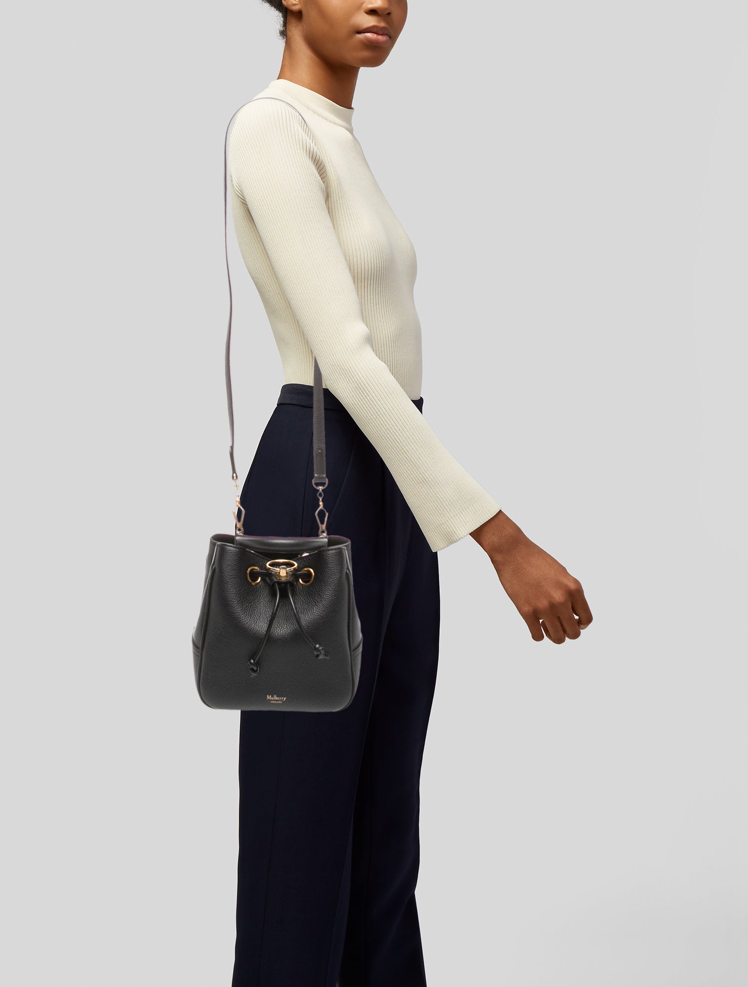 Mulberry Leather Bucket Bag