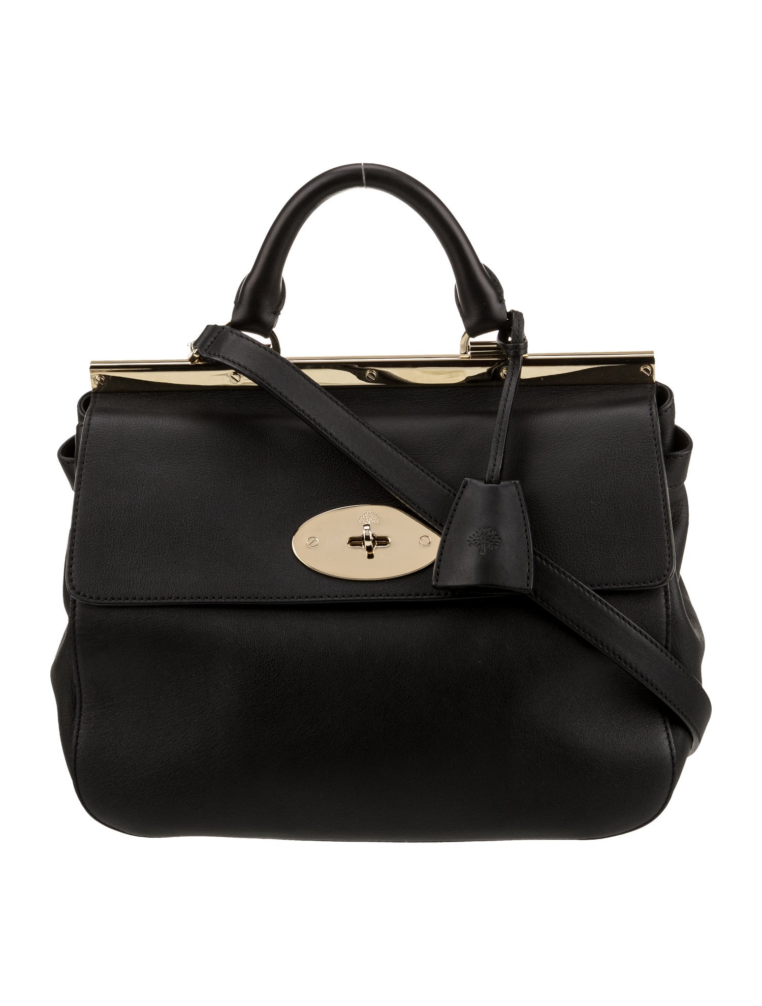 Mulberry Leather Top Handle Bag