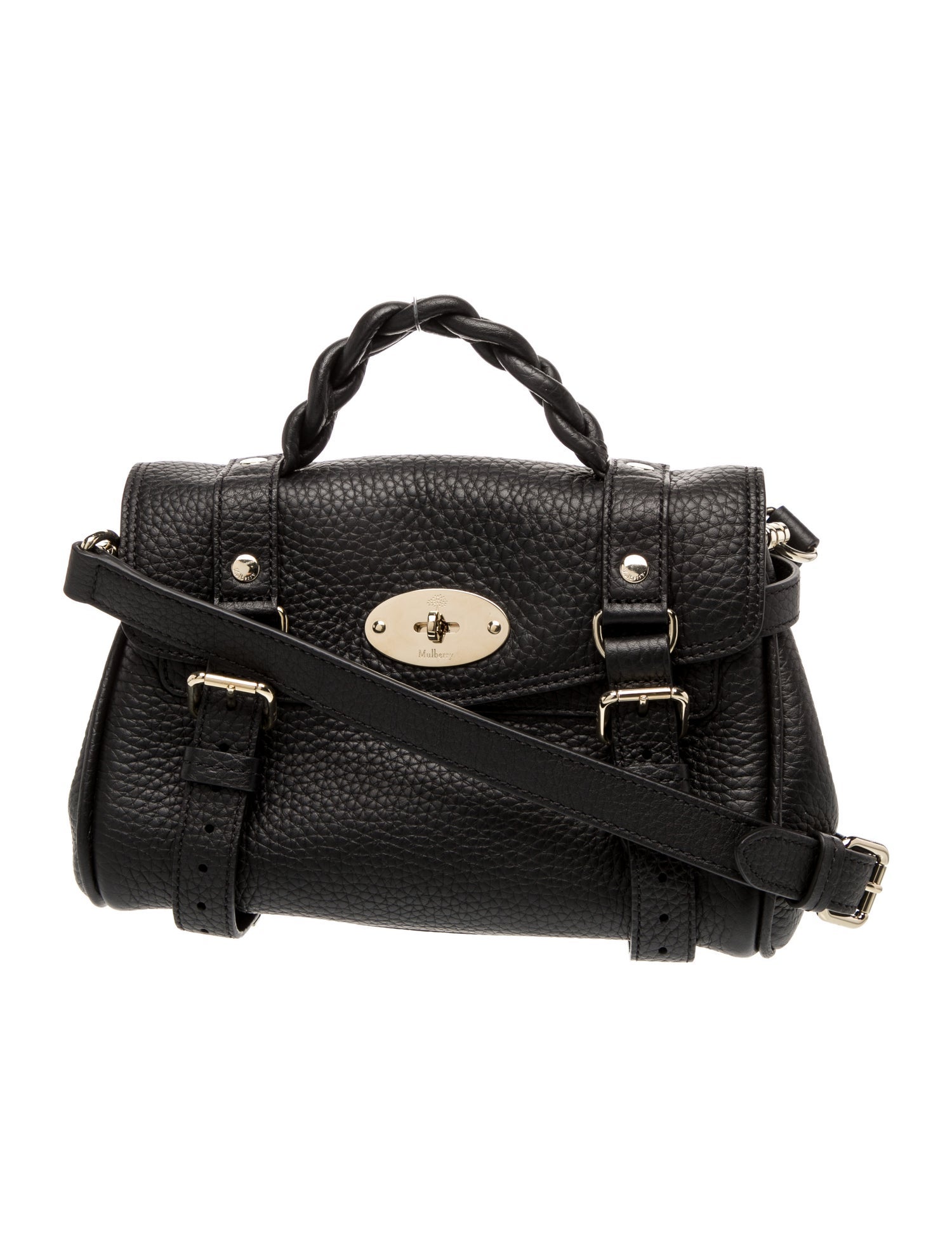 Mulberry Leather Top Handle Bag