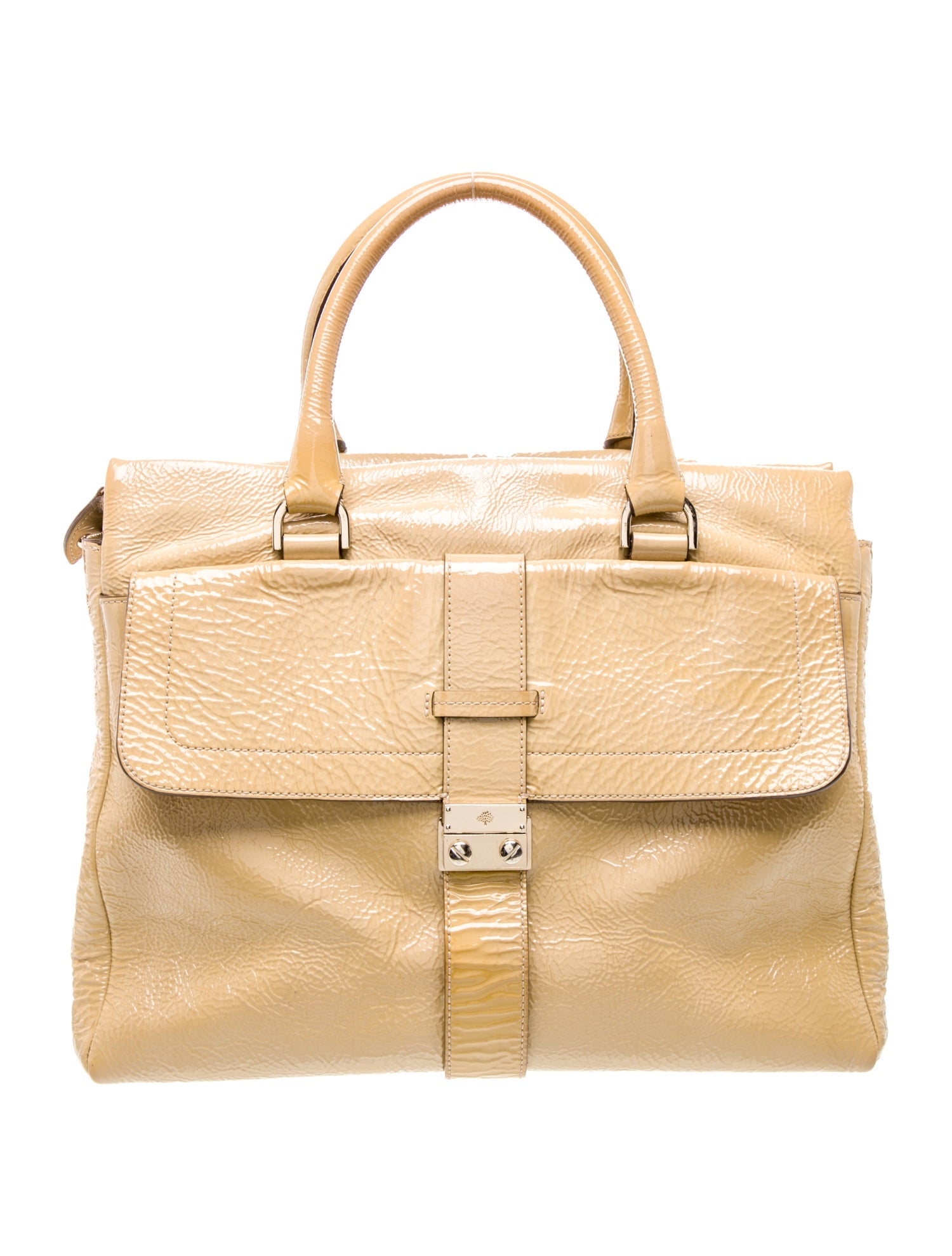 Mulberry Patent Leather Top Handle Bag