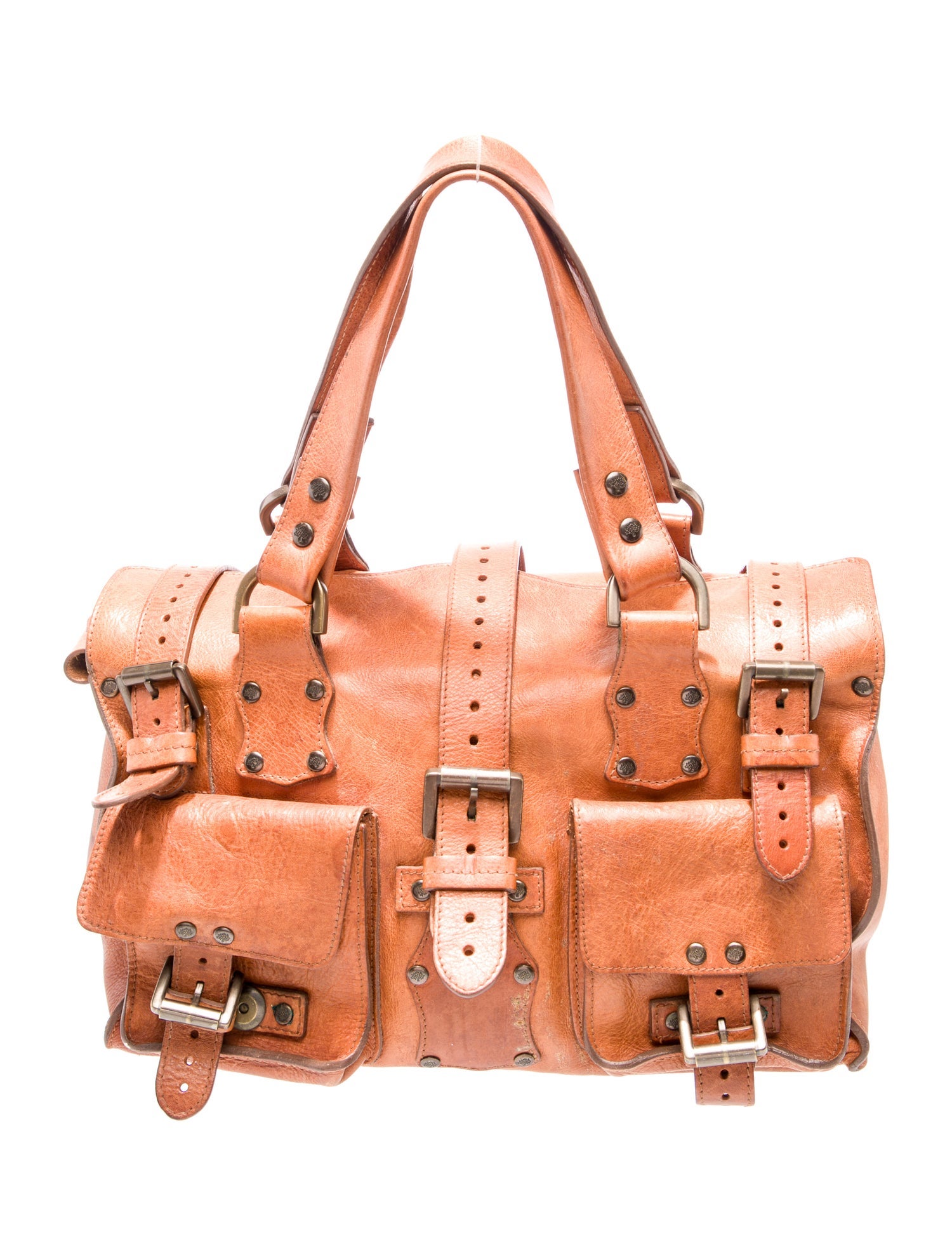 Mulberry Leather Top Handle Bag