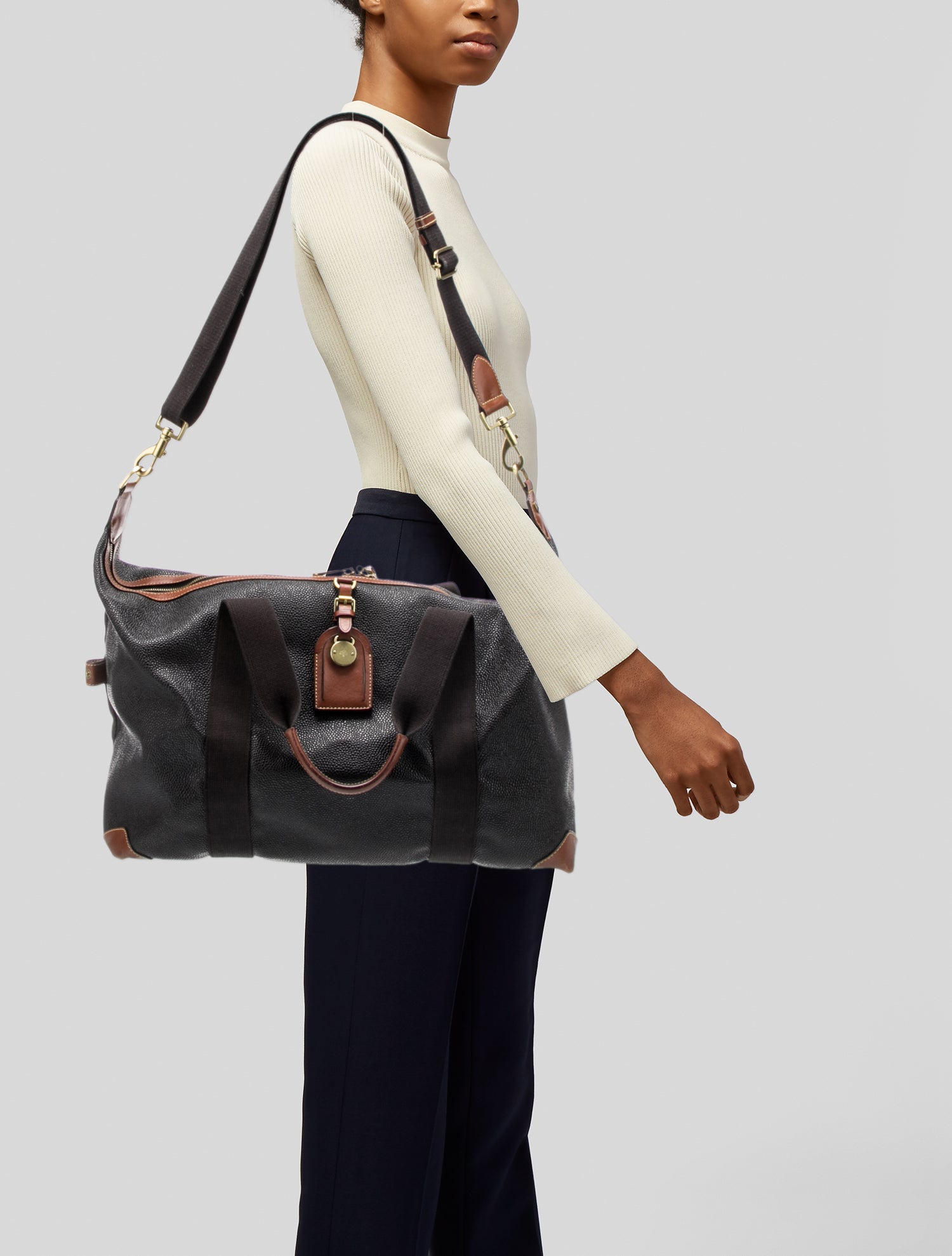 Mulberry Leather Weekender Bag