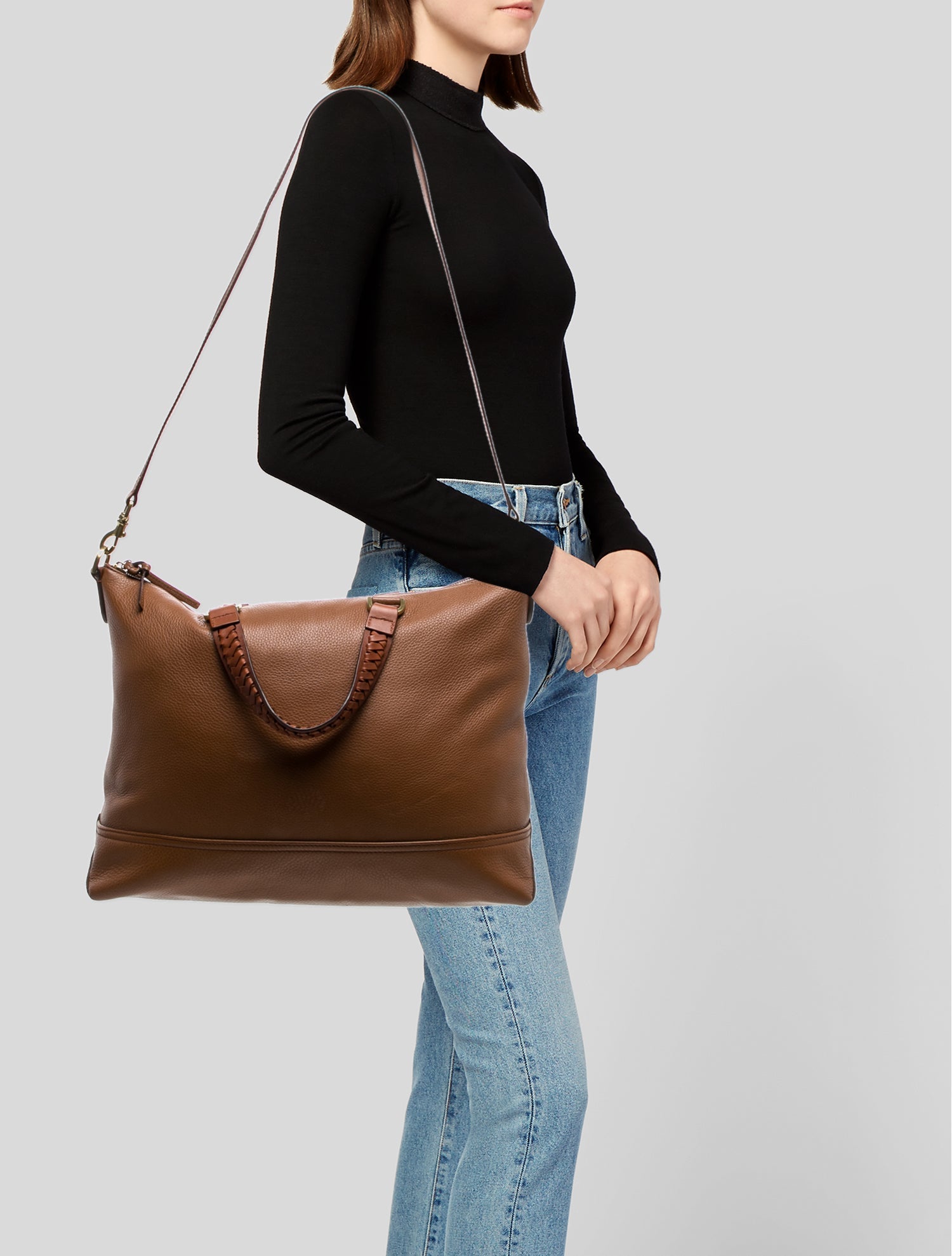 Mulberry Leather Top Handle Bag