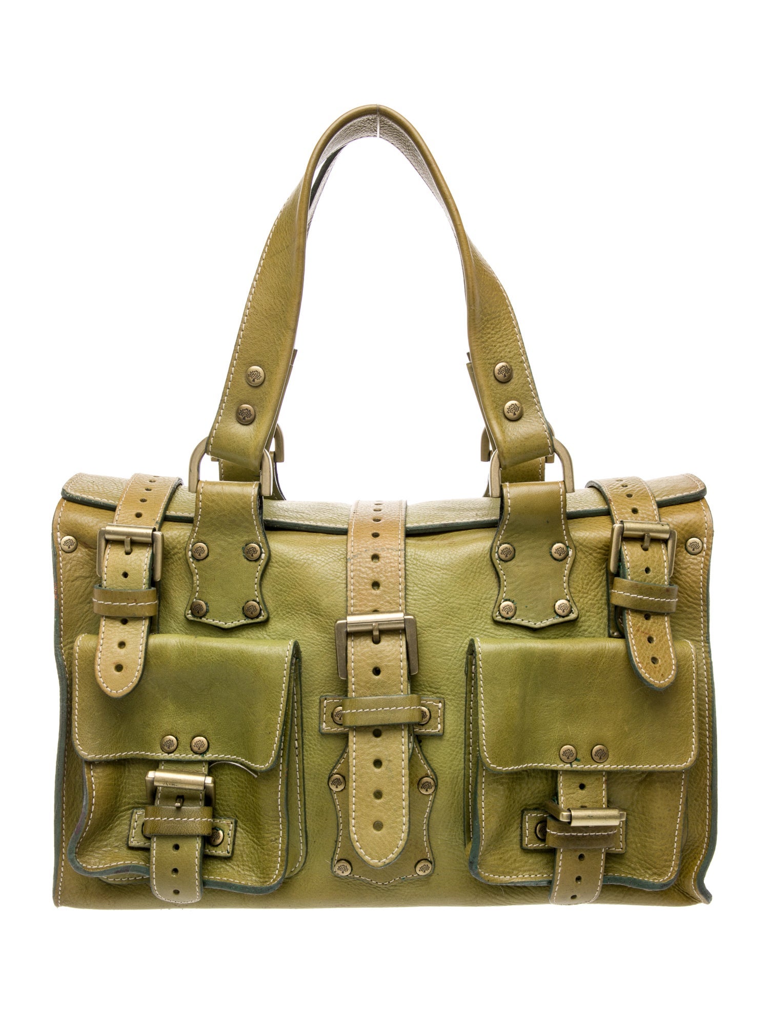 Mulberry Leather Top Handle Bag