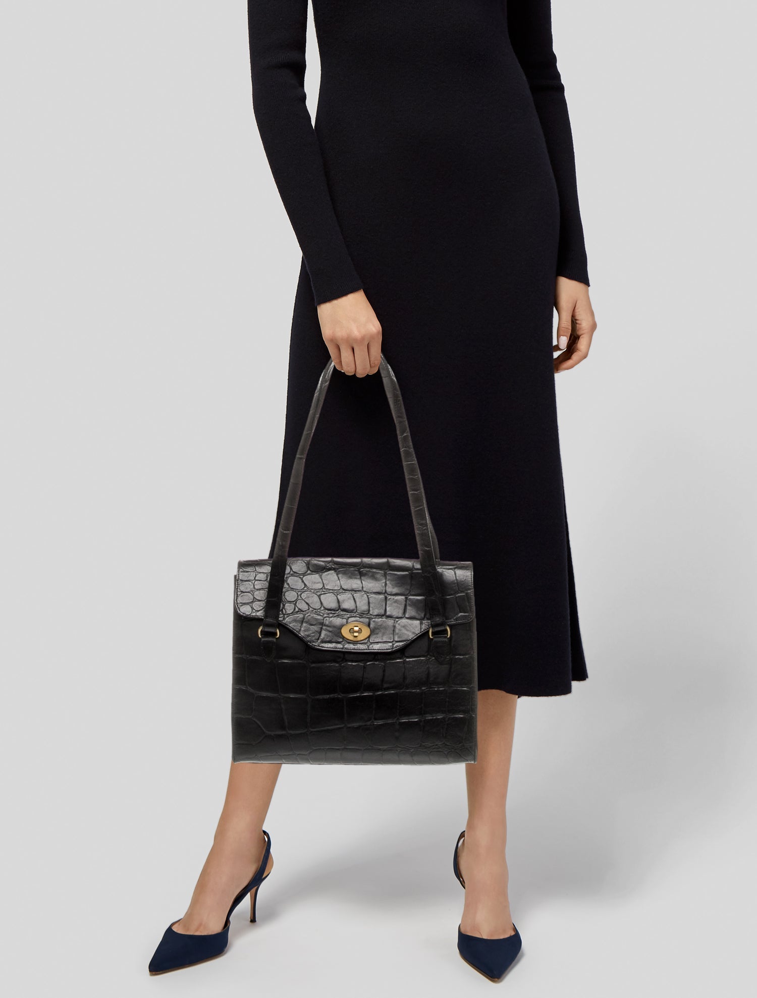 Mulberry Leather Shoulder Bag Vintage