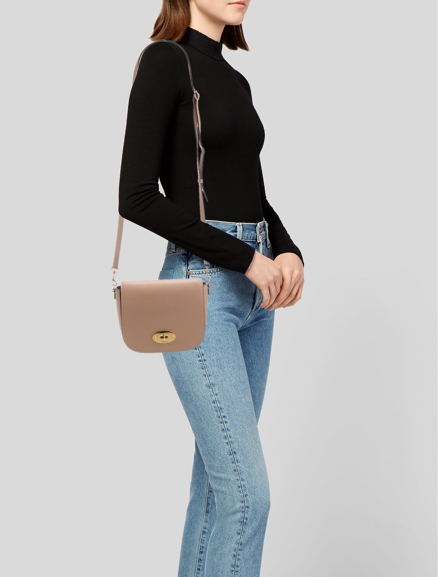 Mulberry Leather Crossbody Bag