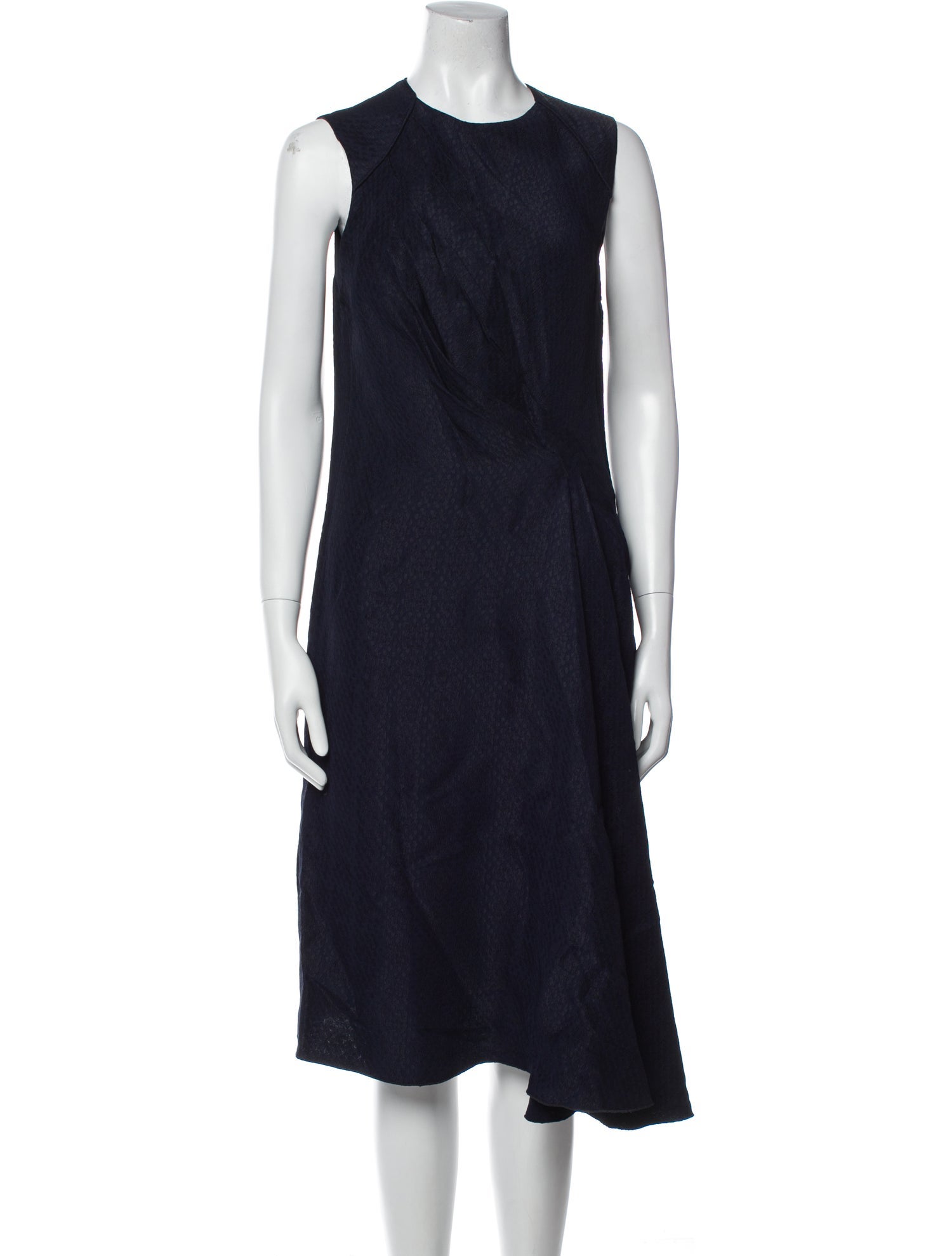 Mulberry Crew Neck Midi Length Dress