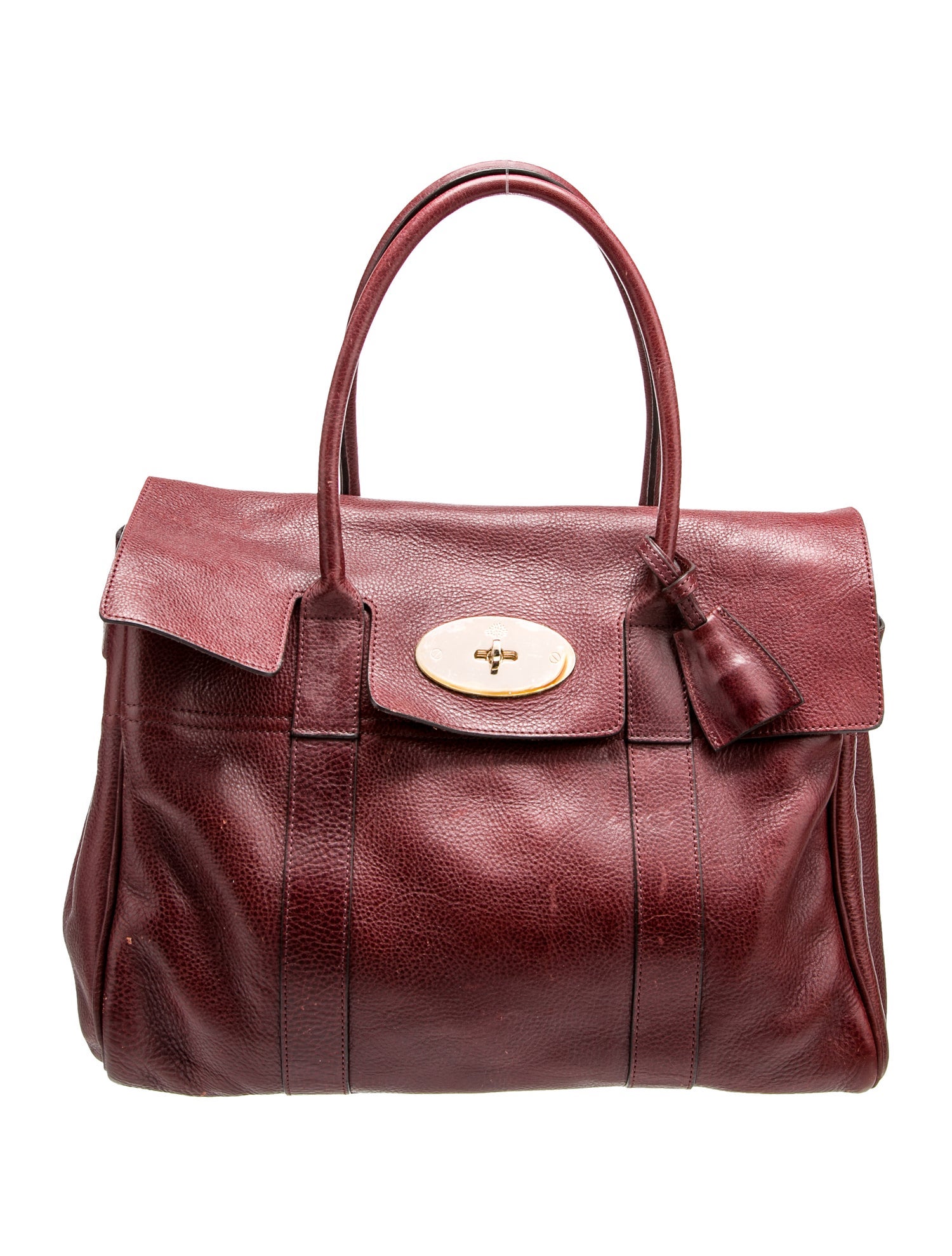 Mulberry Leather Top Handle Bag