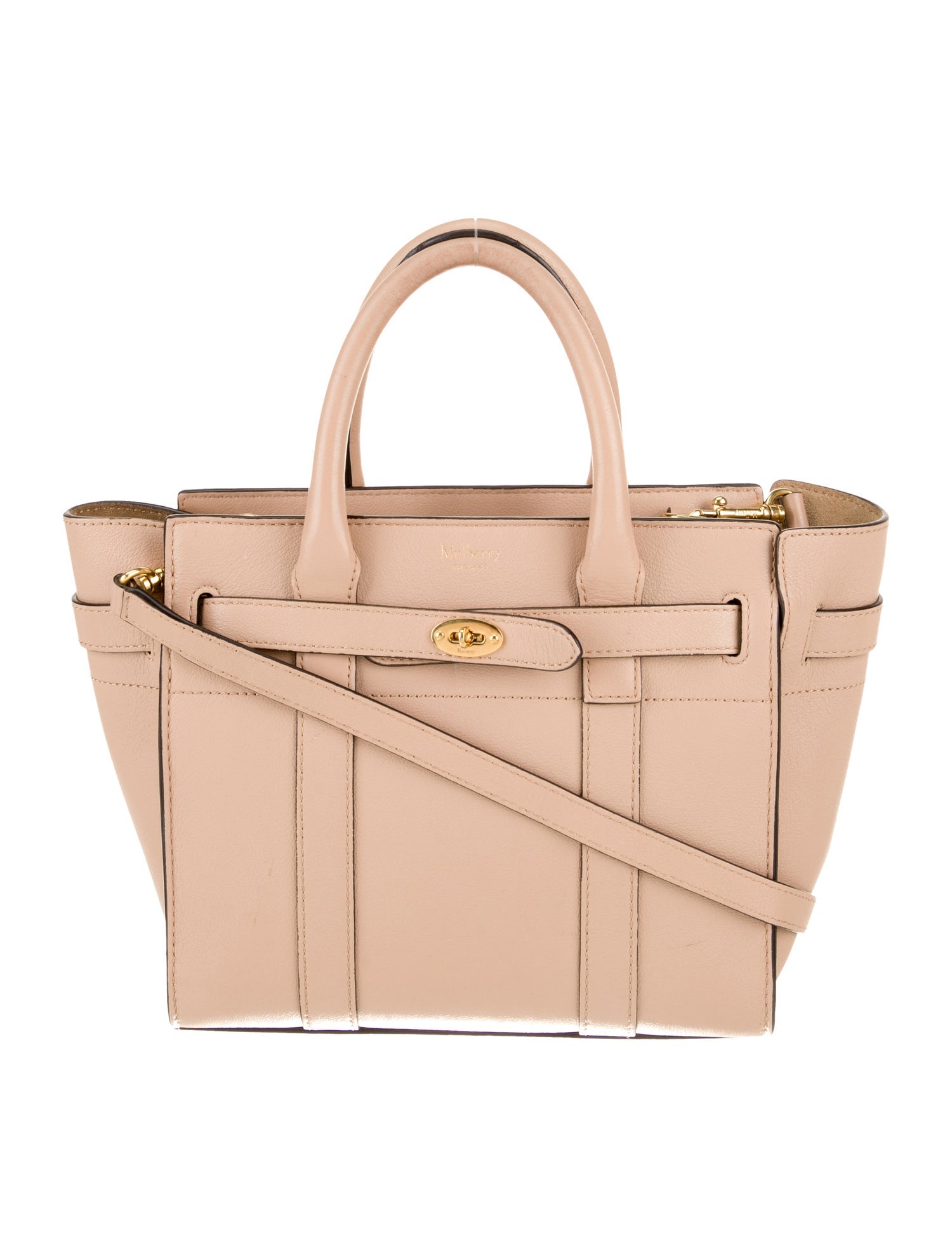 Mulberry Leather Top Handle Bag