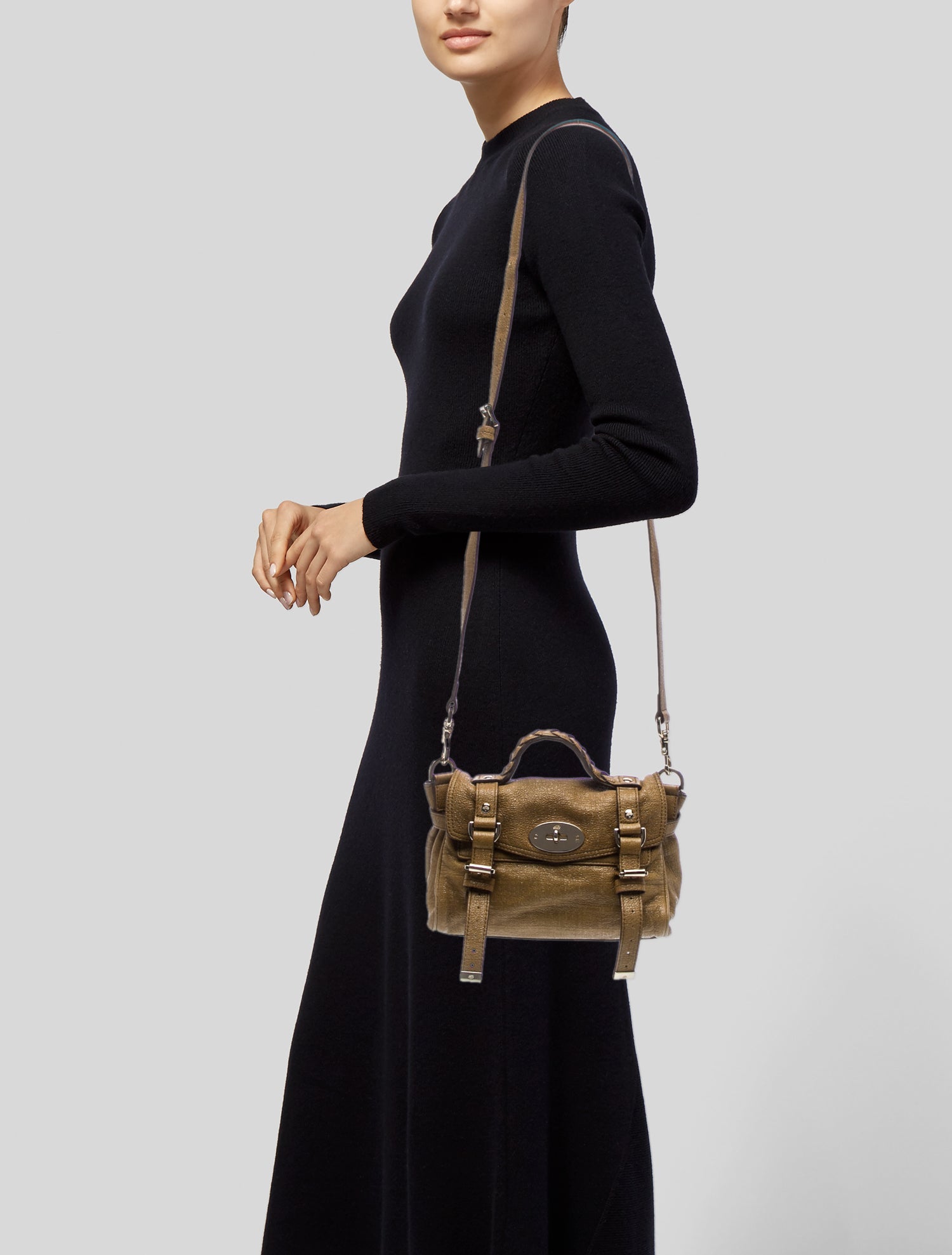 Mulberry Leather Crossbody Bag