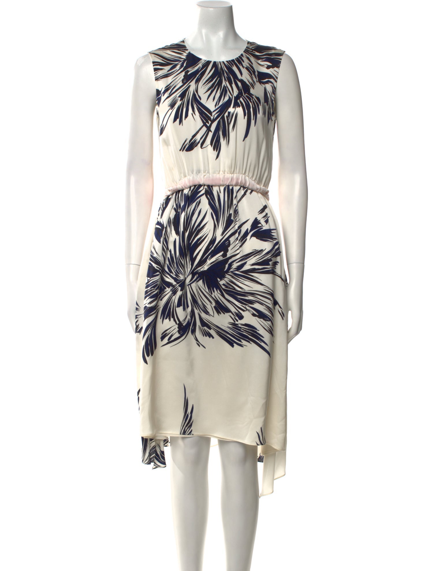 Mulberry Silk Knee-Length Dress