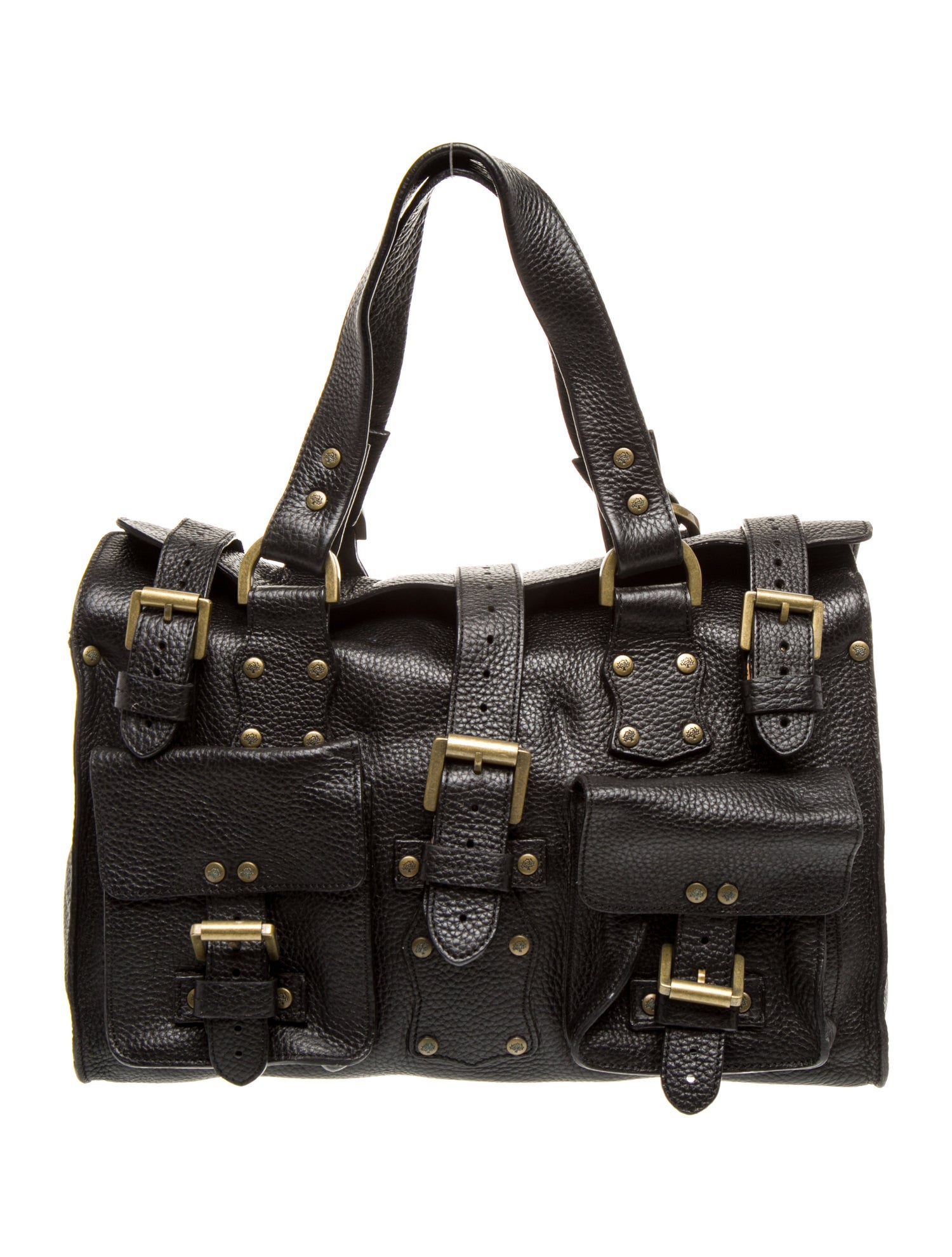 Mulberry Leather Top Handle Bag