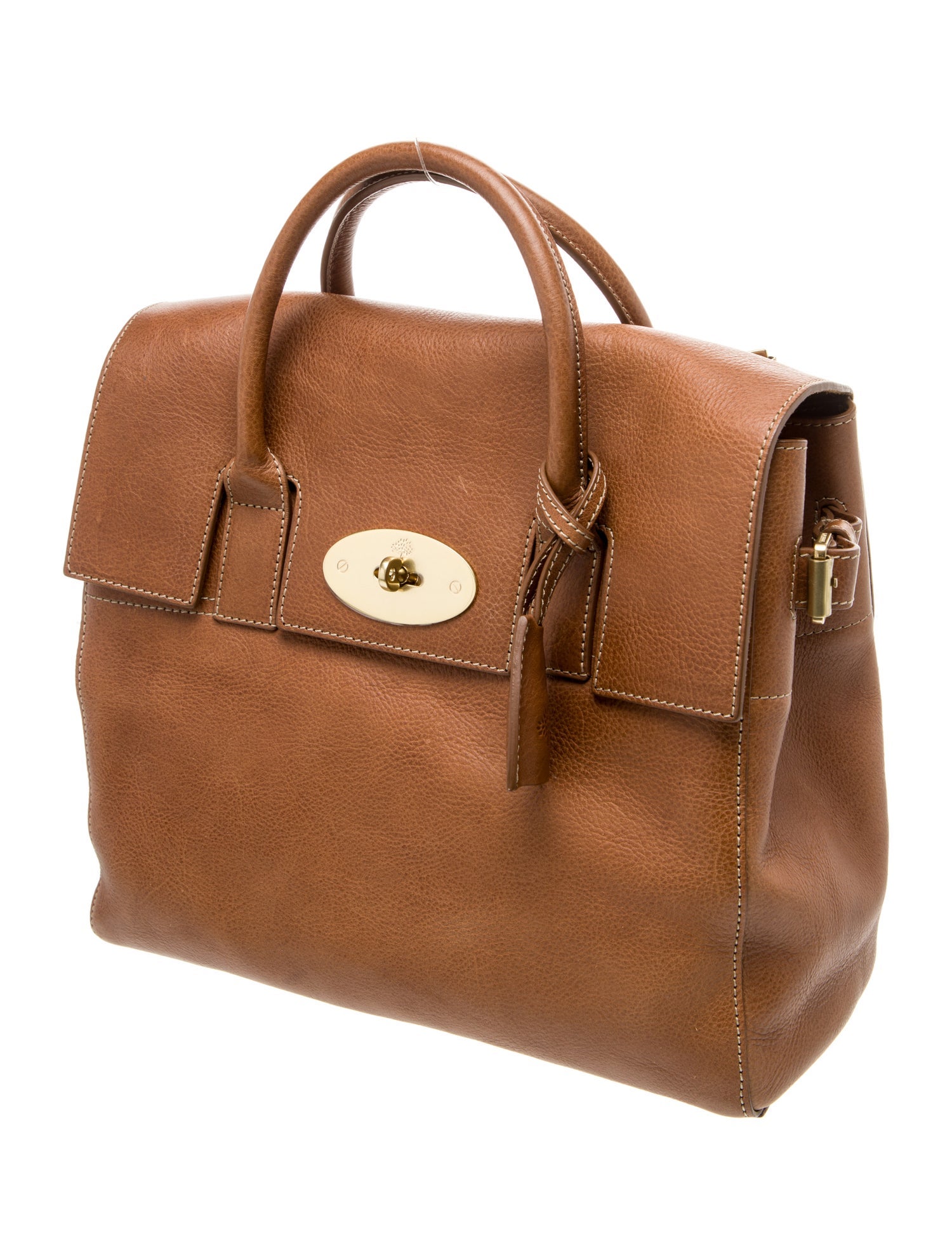 Mulberry Leather Top Handle Bag