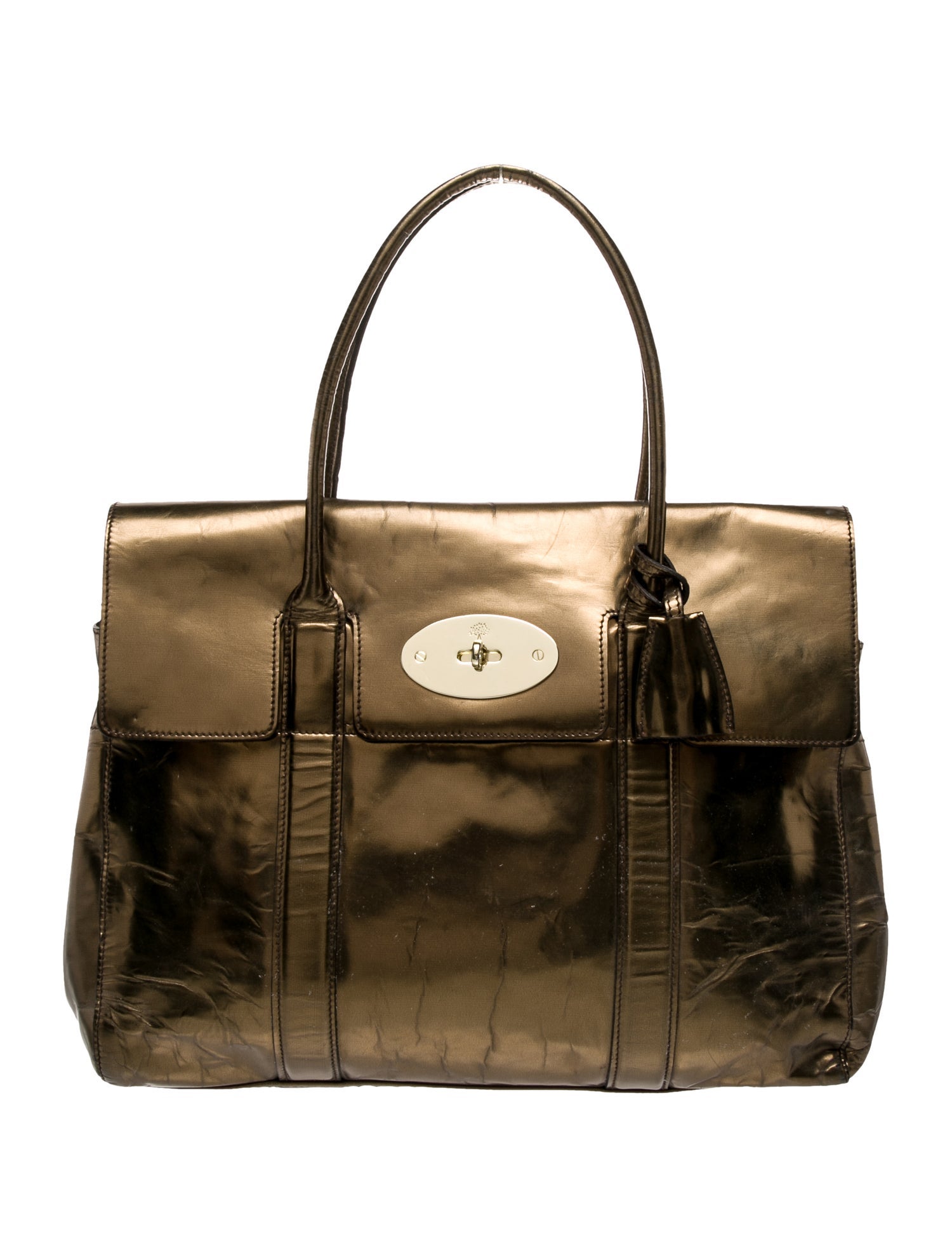 Mulberry Patent Leather Top Handle Bag