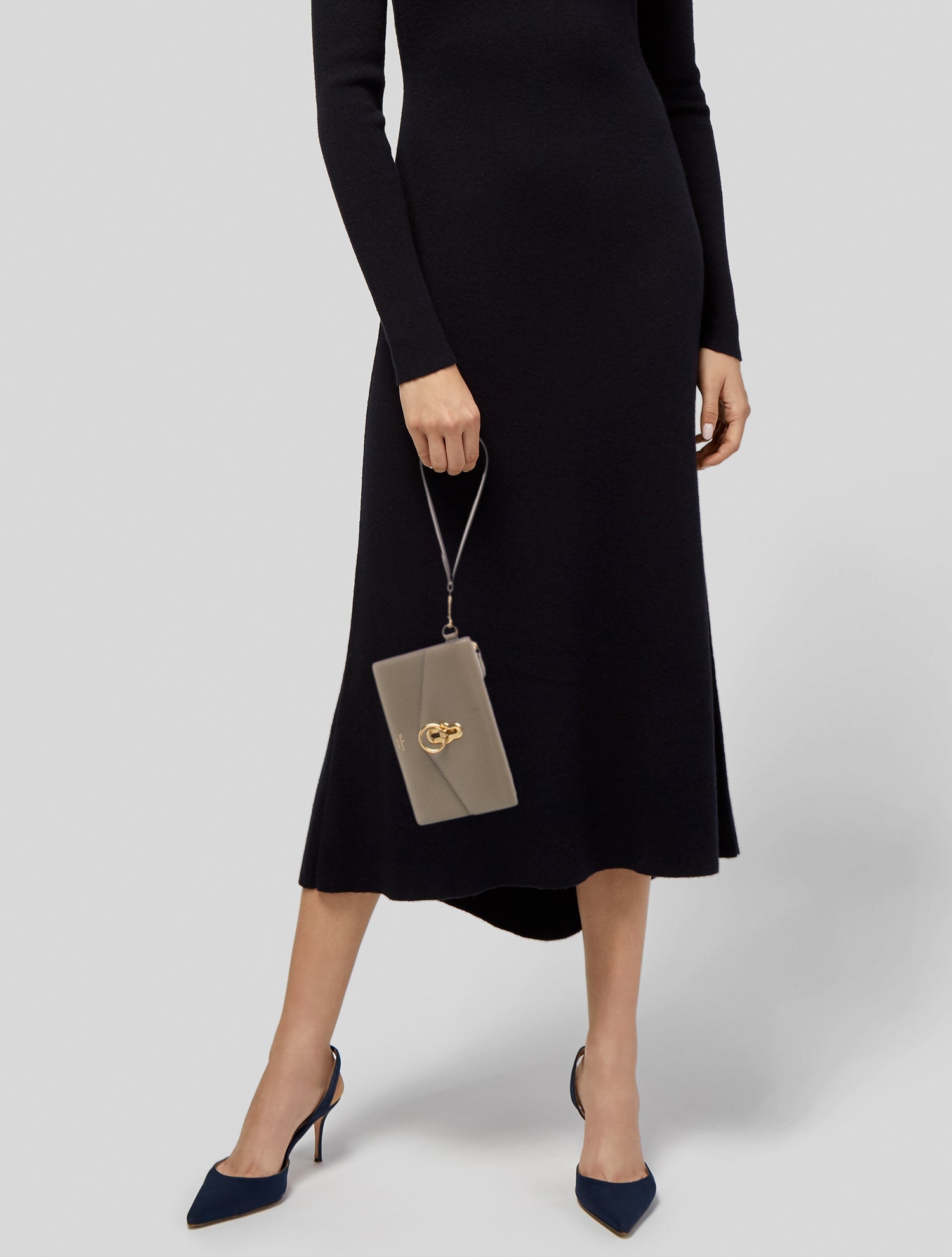 Mulberry Leather Clutch