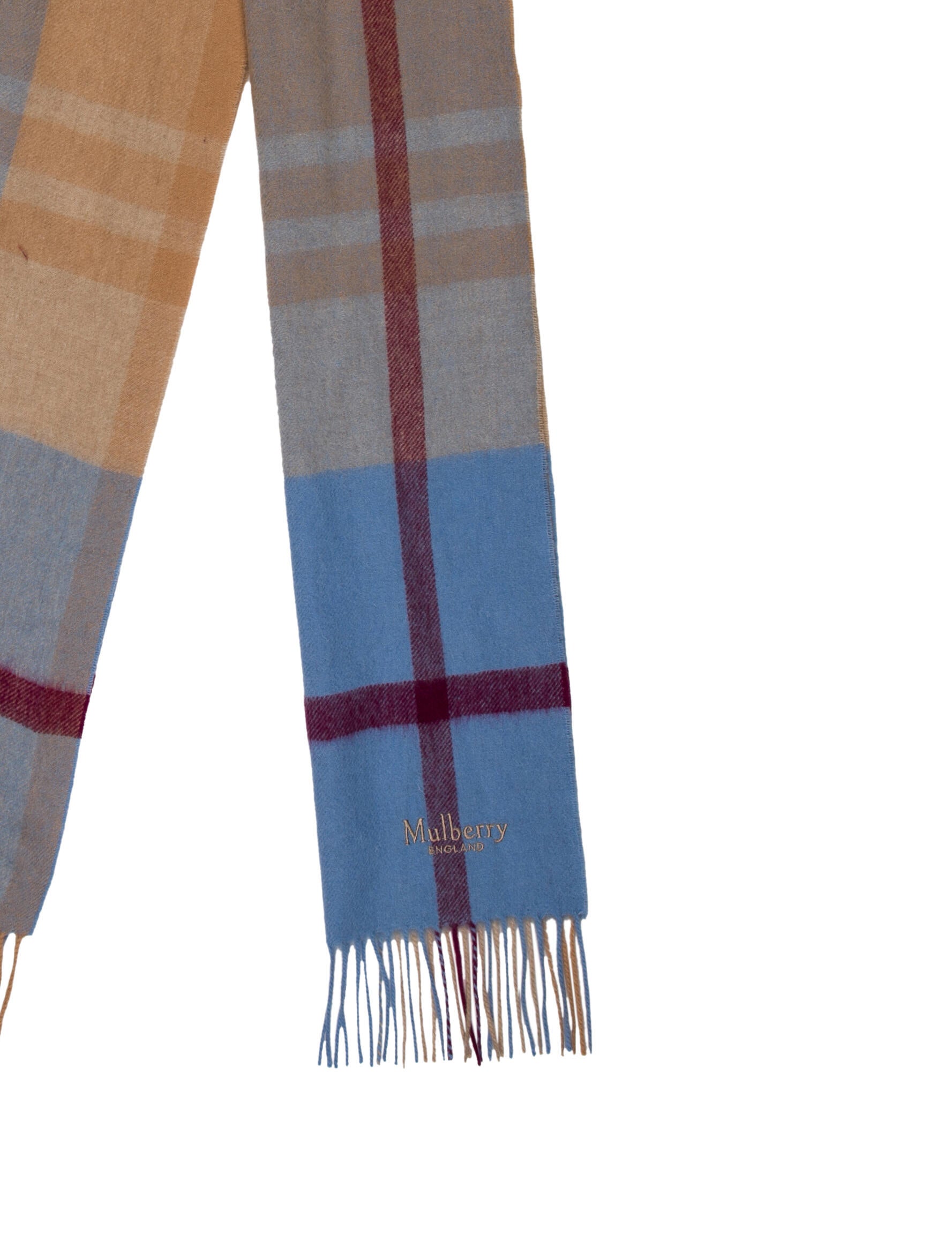 Mulberry Striped Scarf
