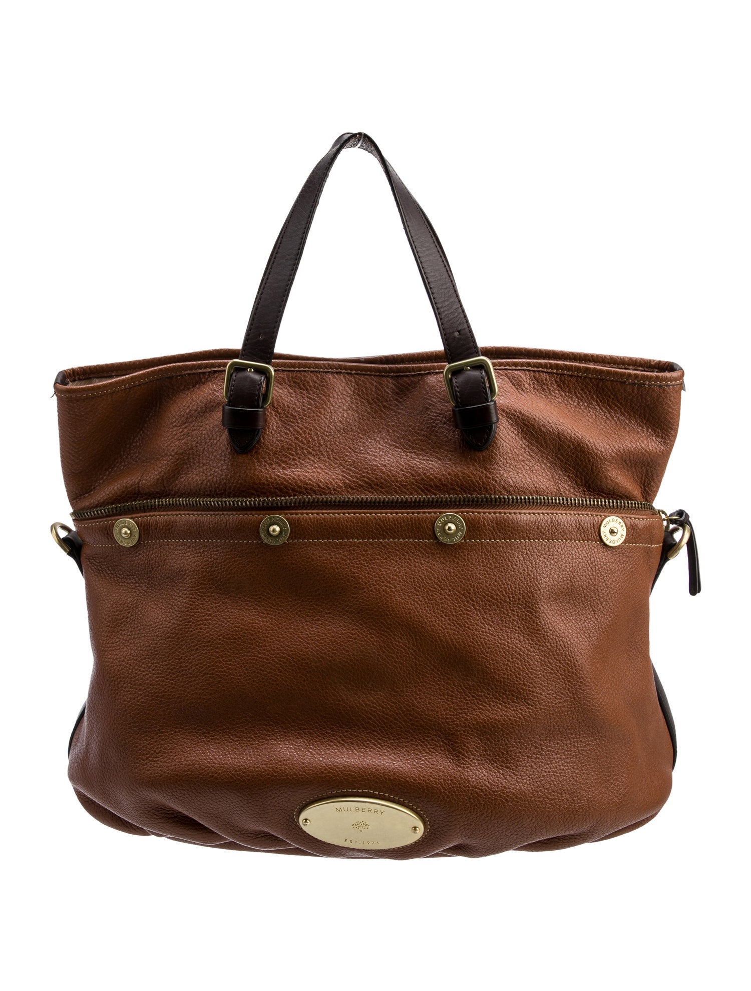 Mulberry Leather Top Handle Bag