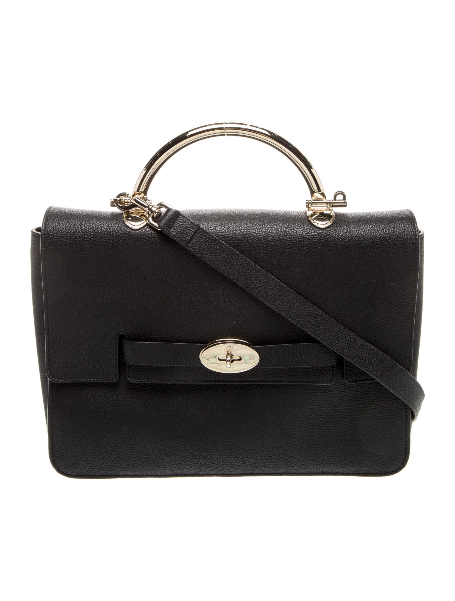 Mulberry Leather Top Handle Bag