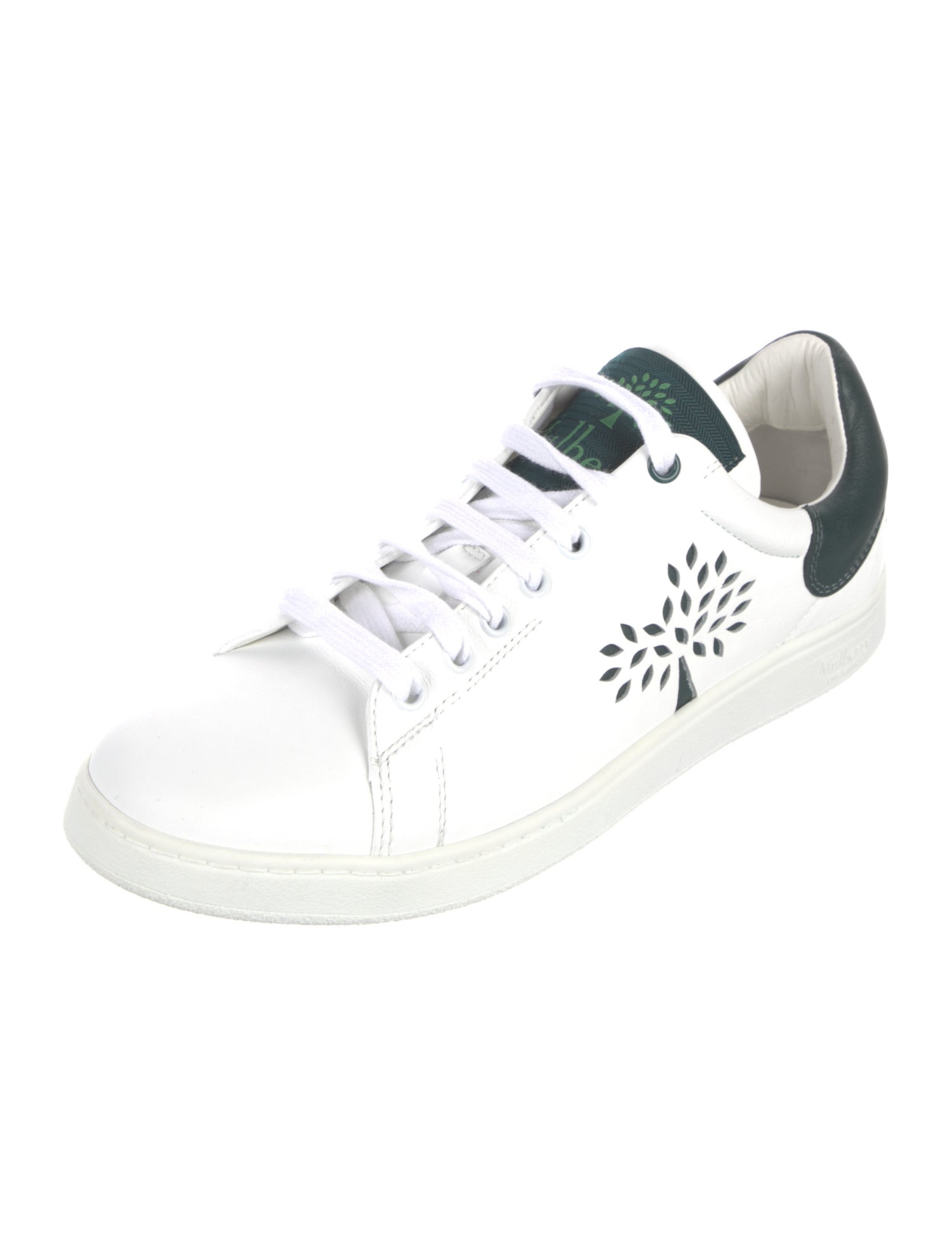 Mulberry Leather Lasercut Accents Sneakers