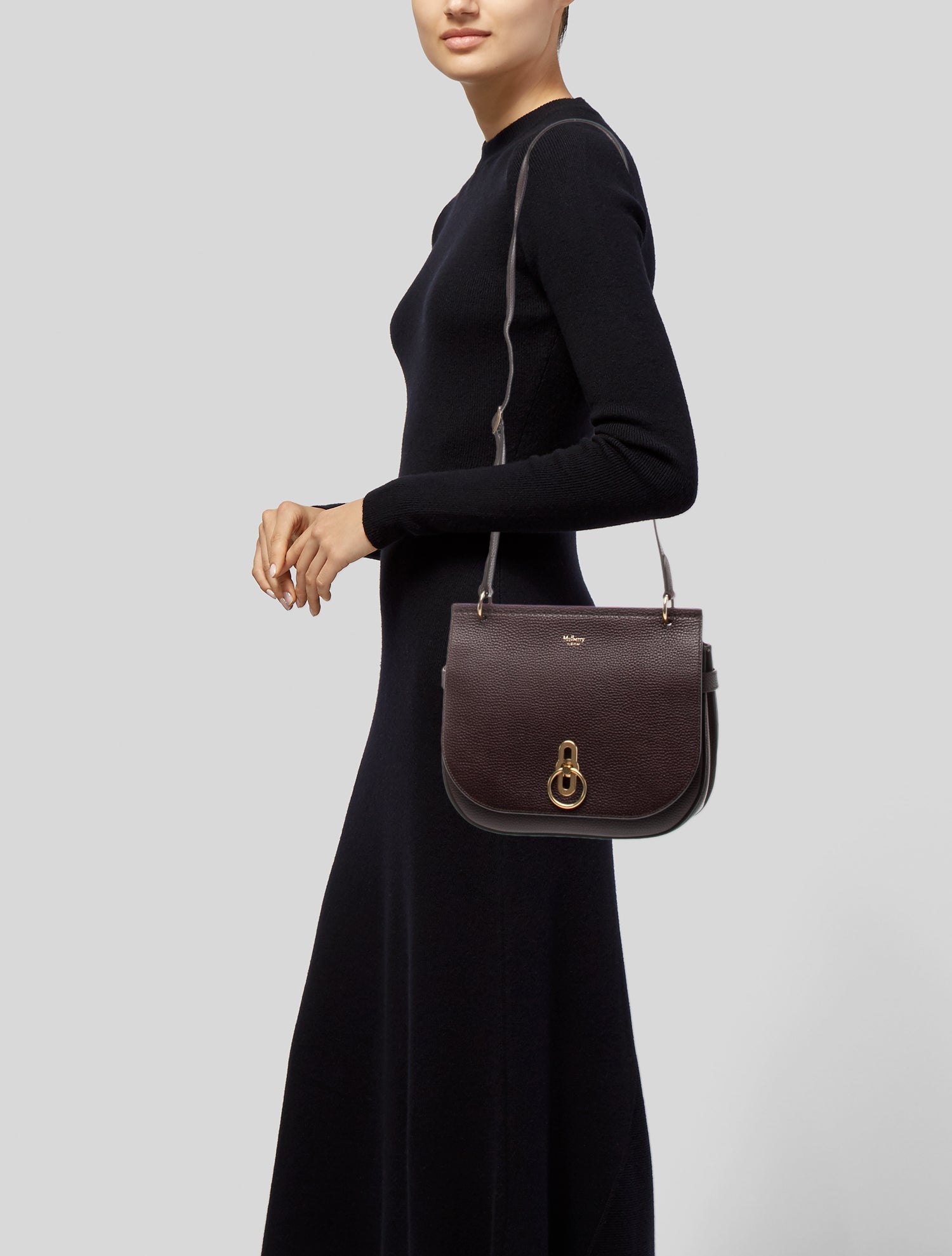Mulberry Leather Messenger Bag