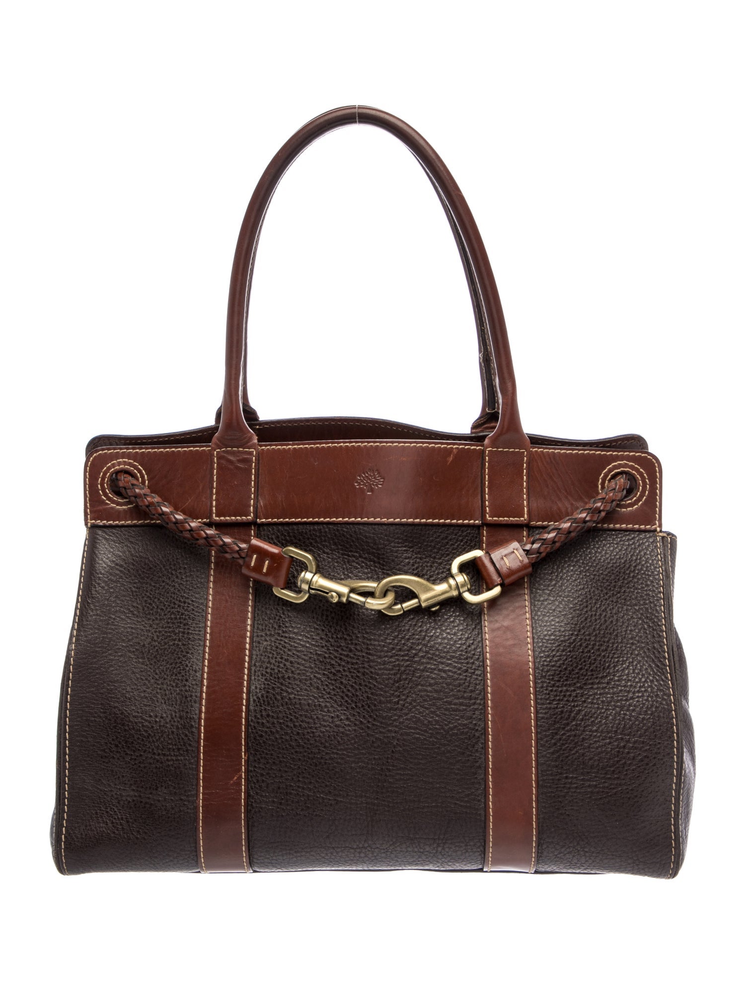 Mulberry Leather Top Handle Bag