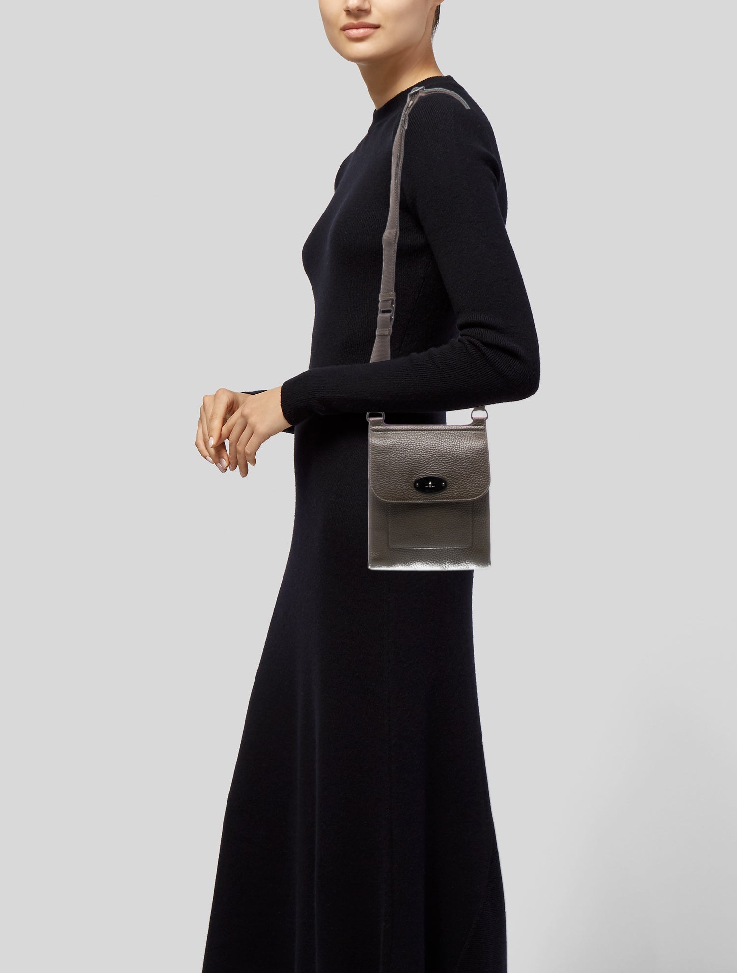 Mulberry Leather Messenger Bag