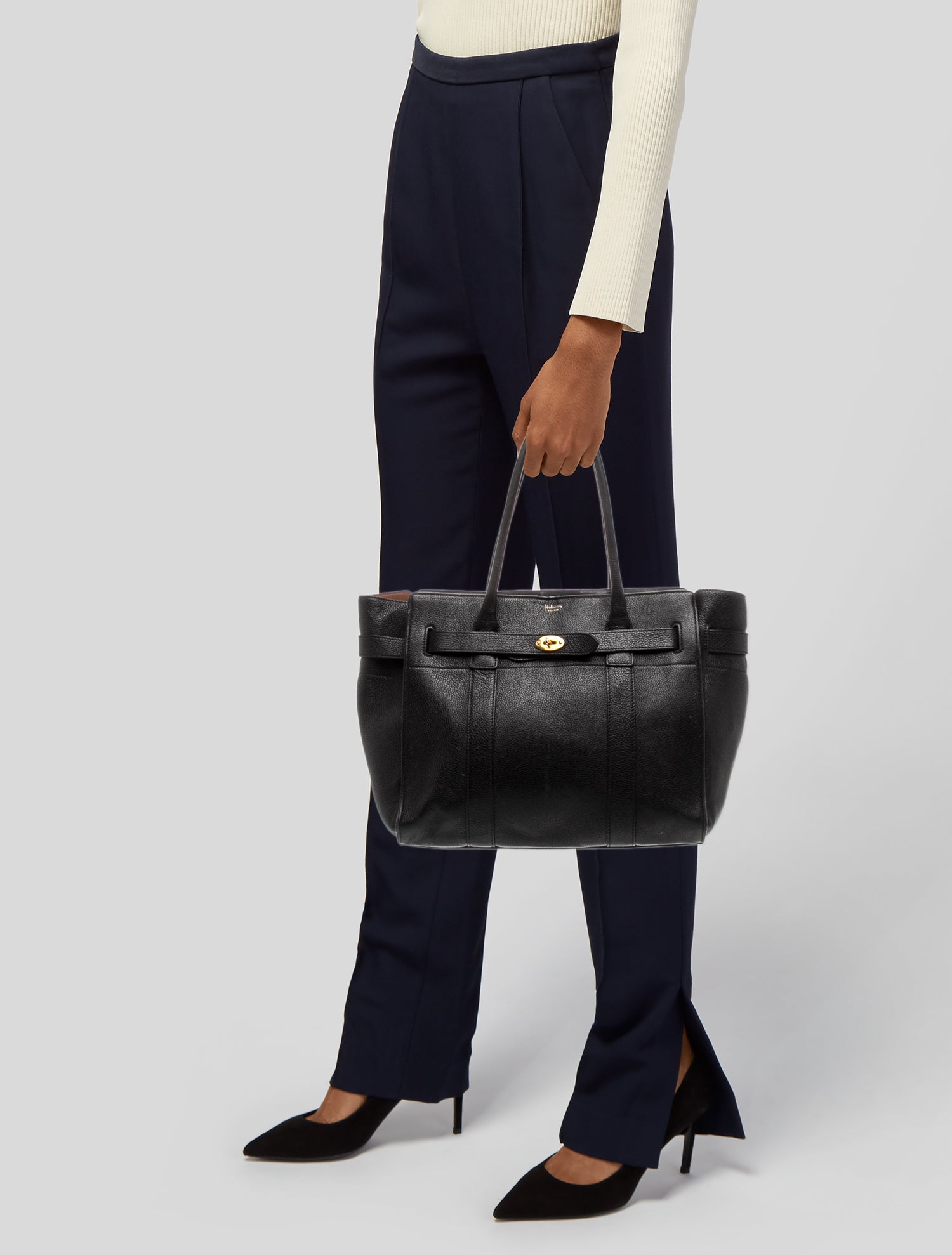 Mulberry Leather Zipped Bayswater Small