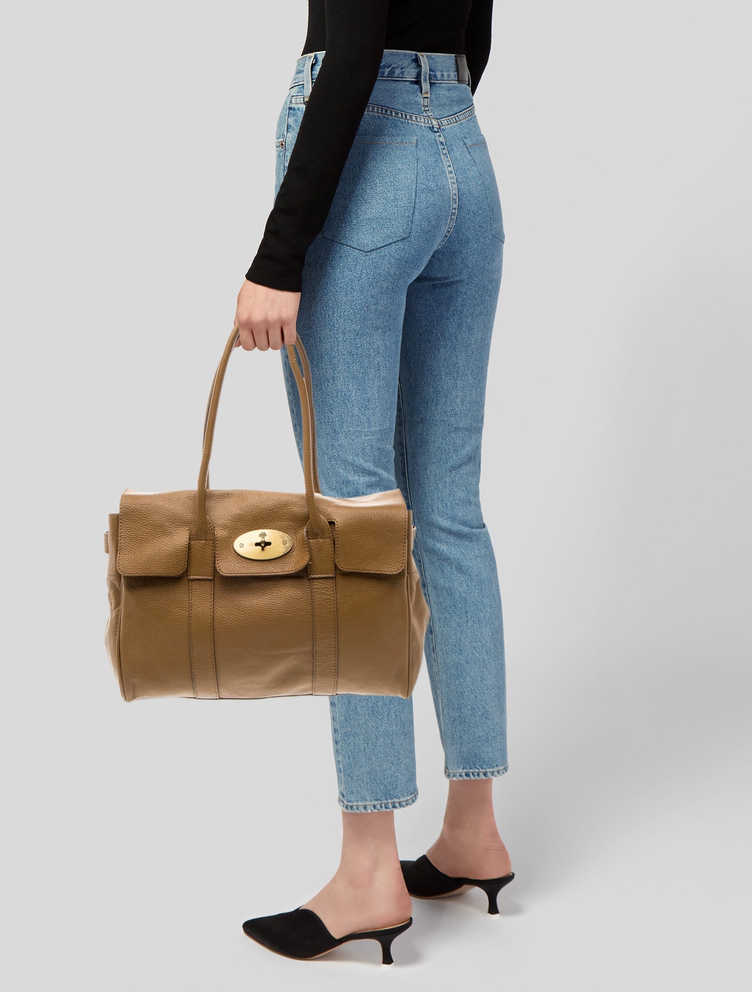 Mulberry Signature Top Handle Bag