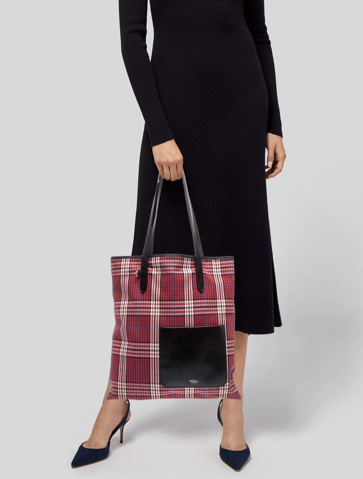 Mulberry Canvas Shoulder Bag