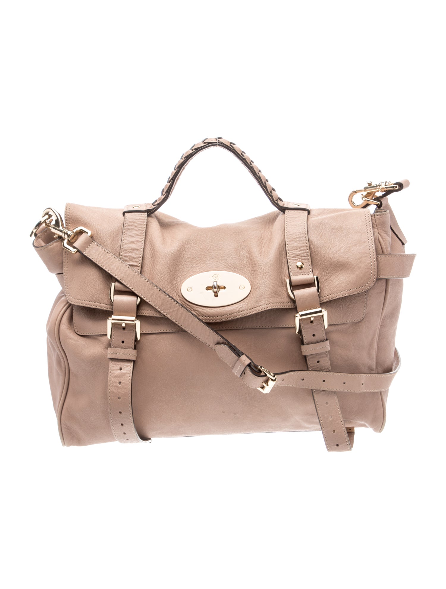 Mulberry Leather Top Handle Bag