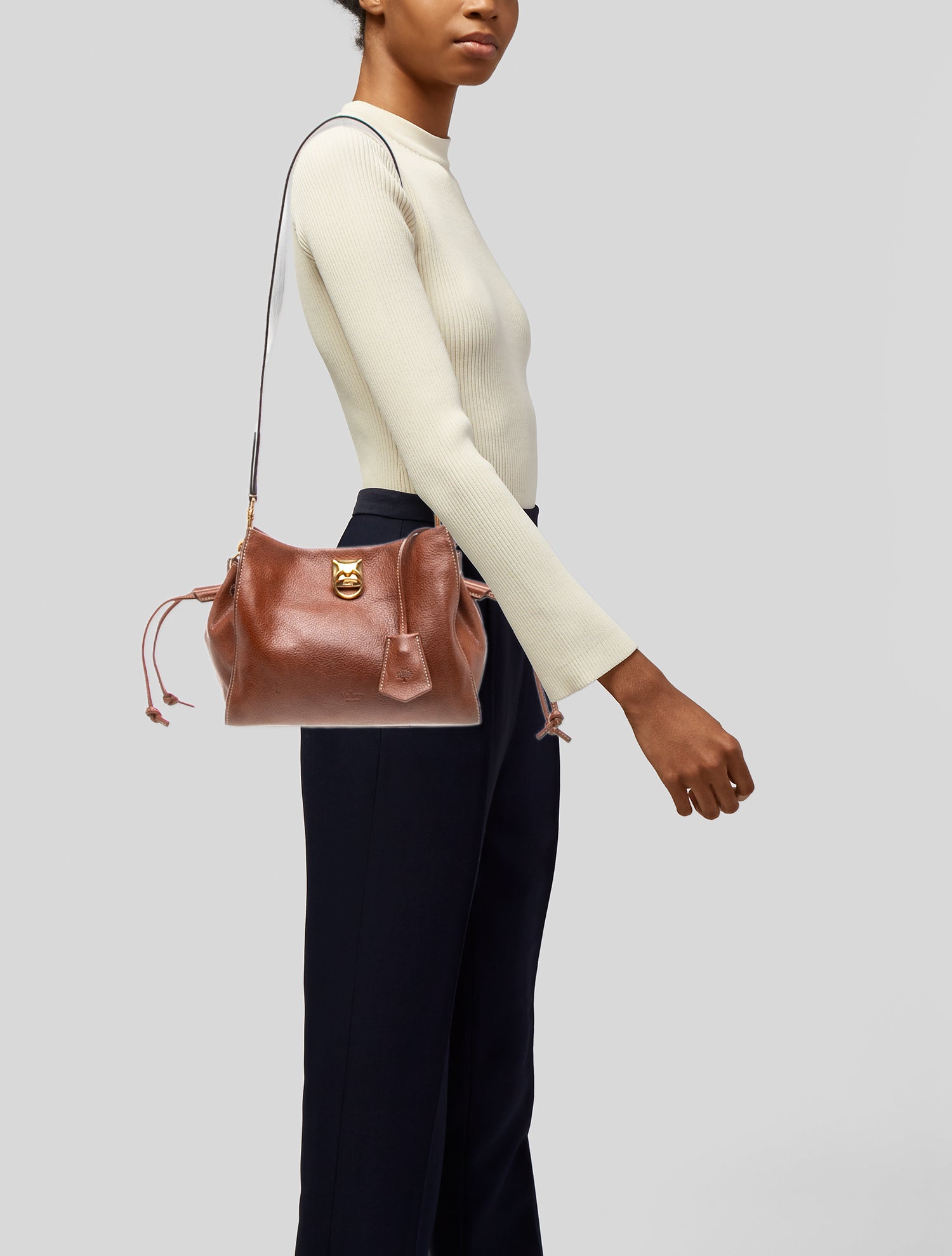 Mulberry Leather Top Handle Bag