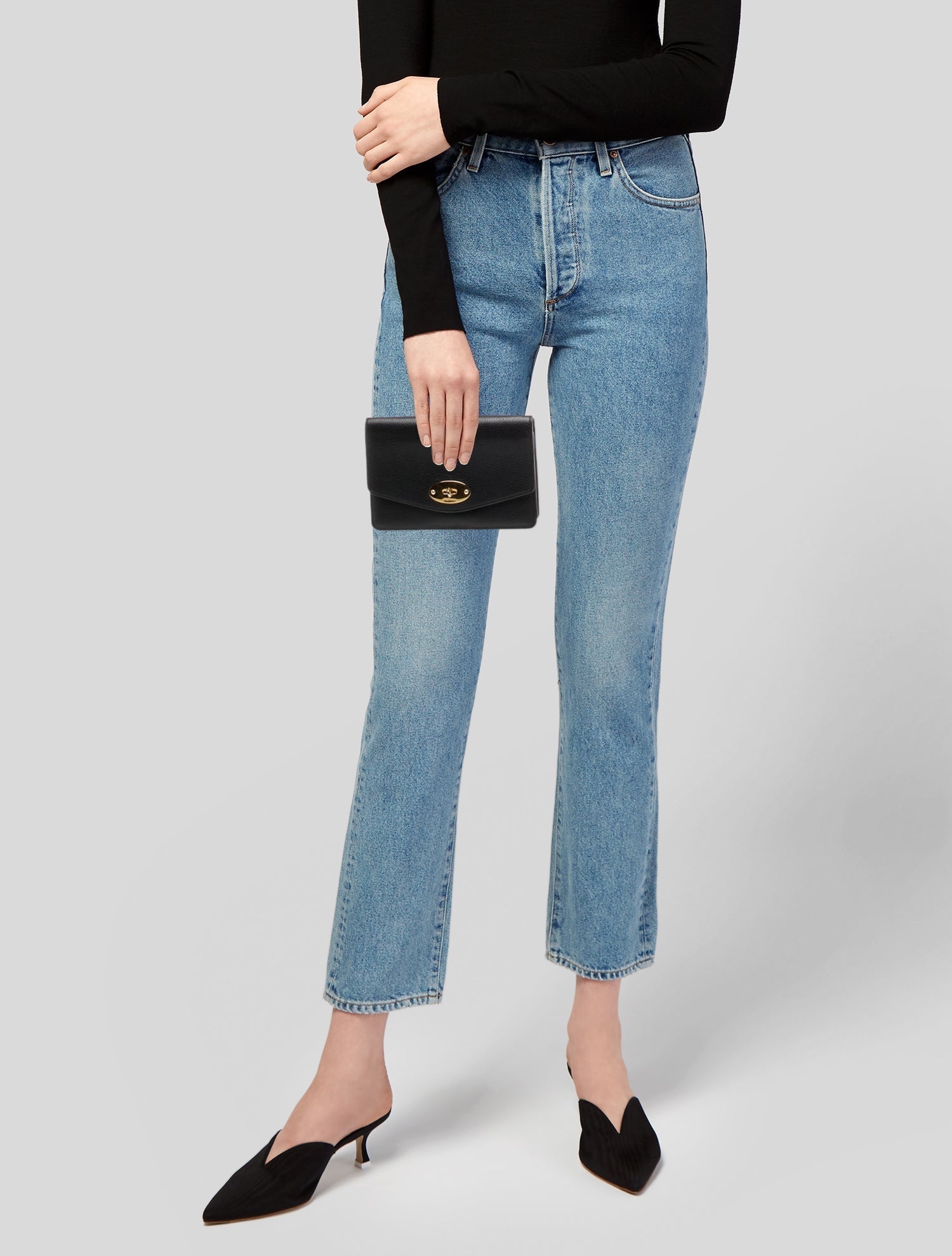 Mulberry Leather Clutch
