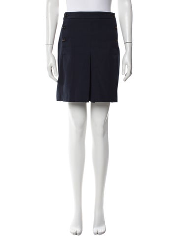 Pre-owned Mulberry Mini Skirt In Blue