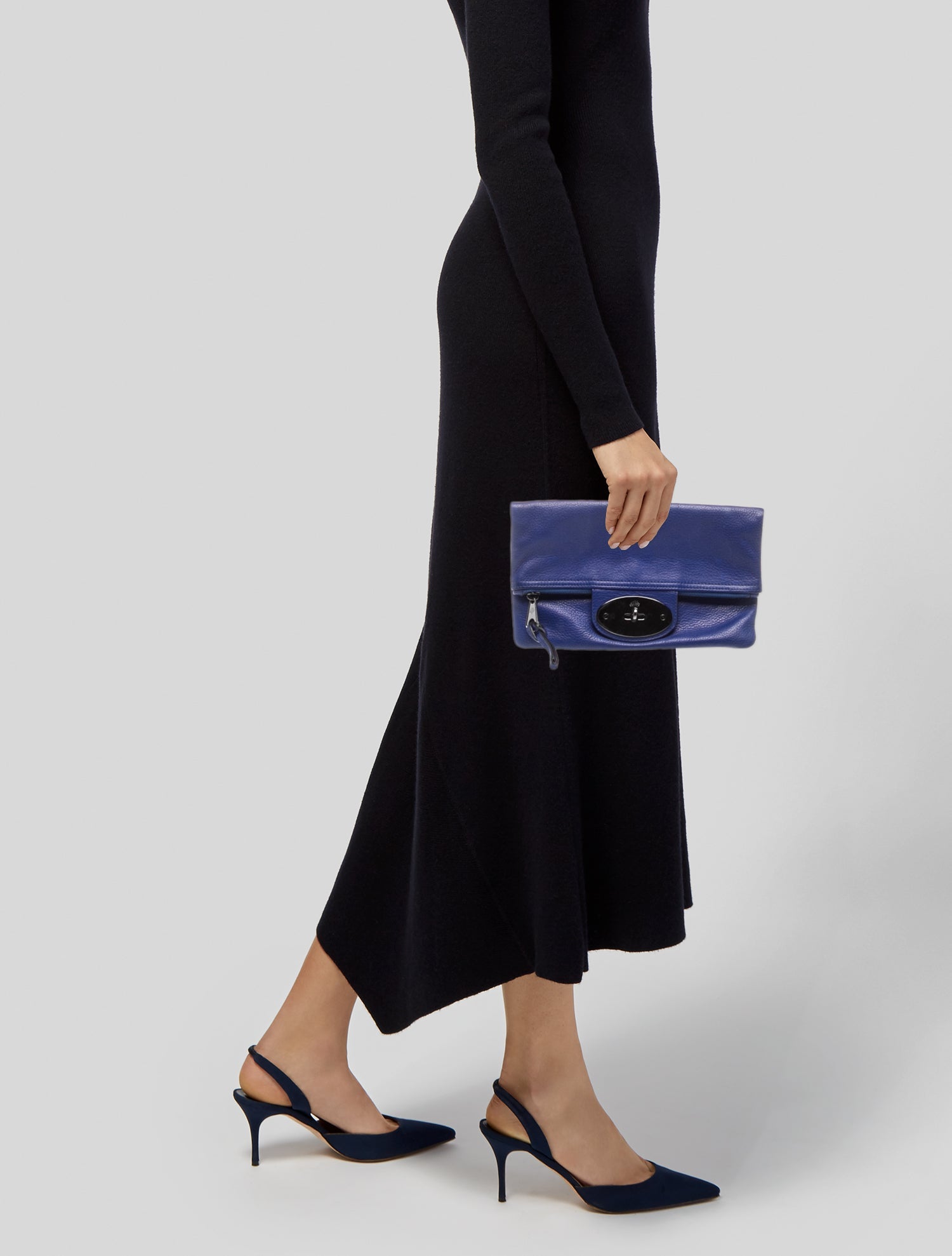 Mulberry Leather Clutch