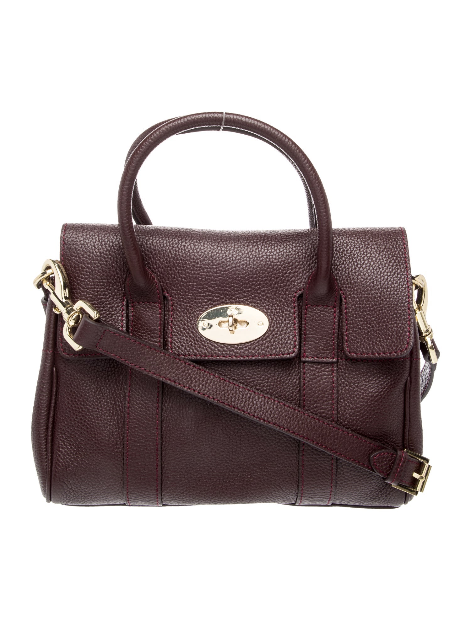 Mulberry Leather Top Handle Bag