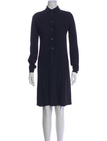 Pre-owned Mulberry Knee-length Dress In Blue