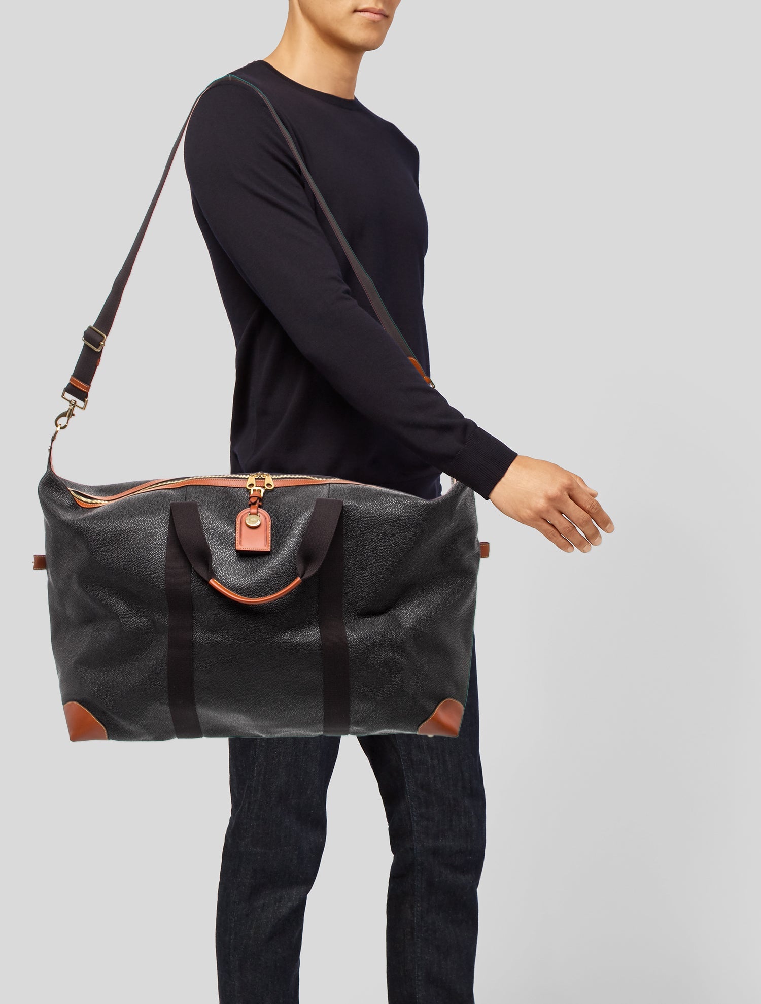 Mulberry Leather Weekender Bag