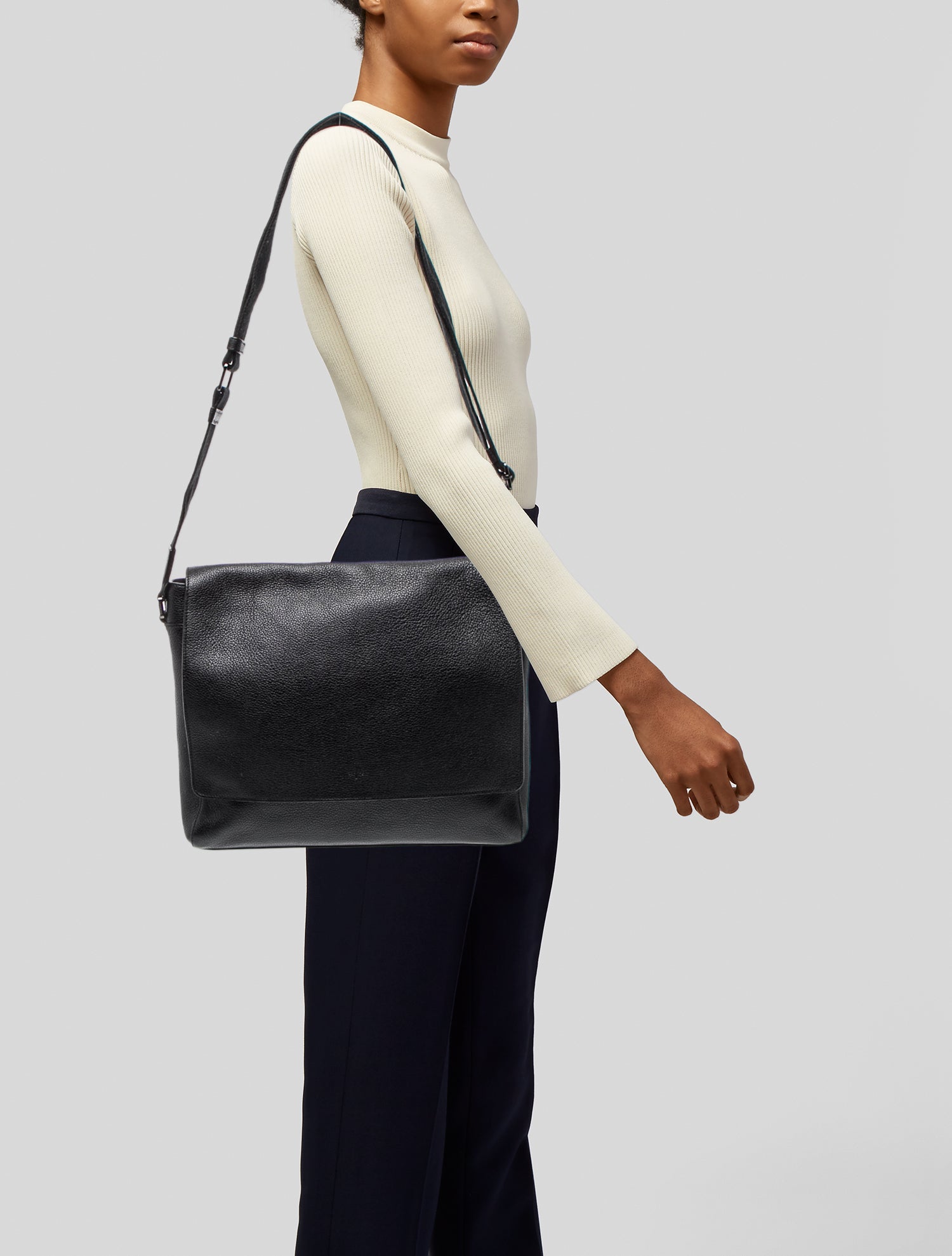 Mulberry Leather Messenger Bag