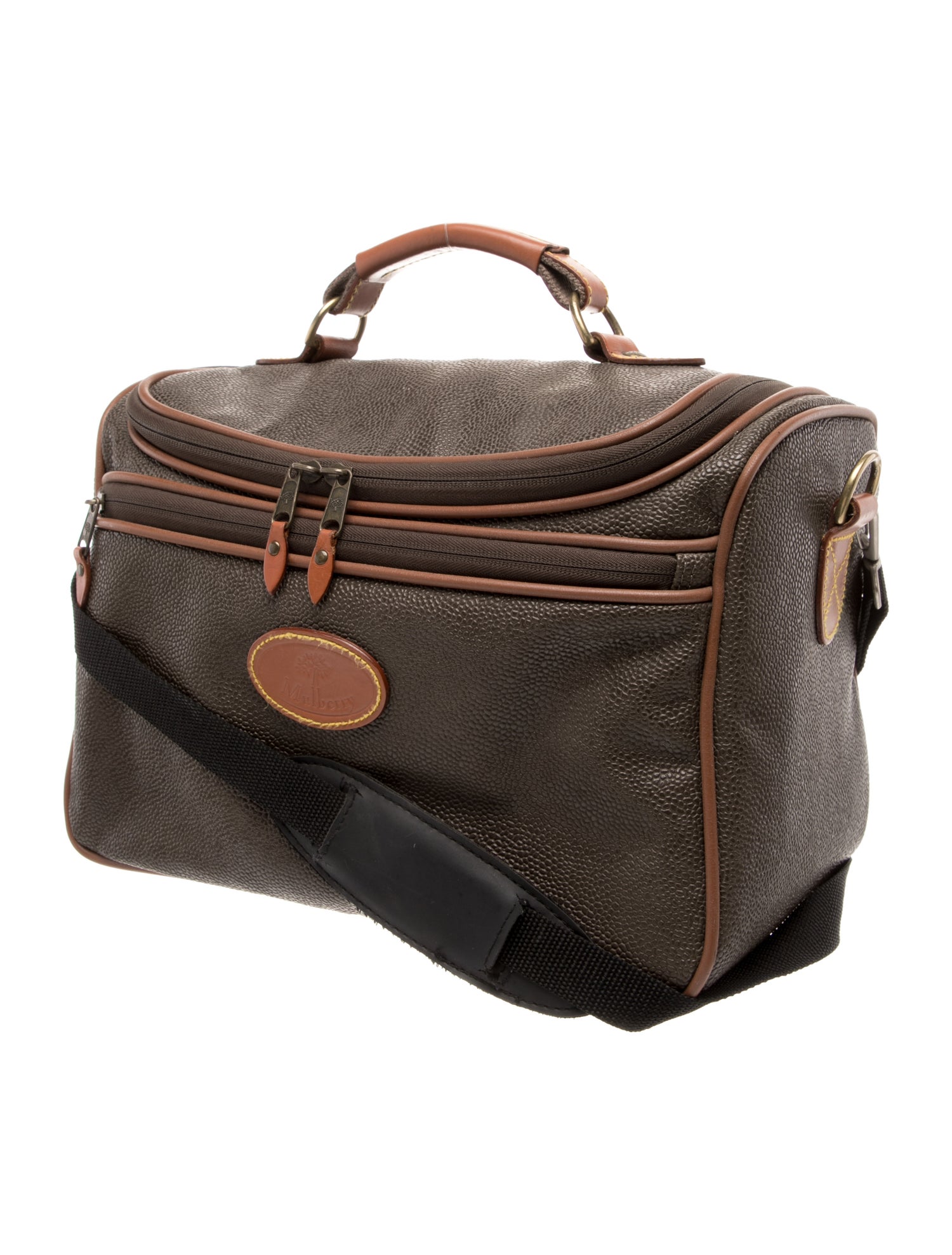Mulberry Scotchgrain Leather Duffle Bag