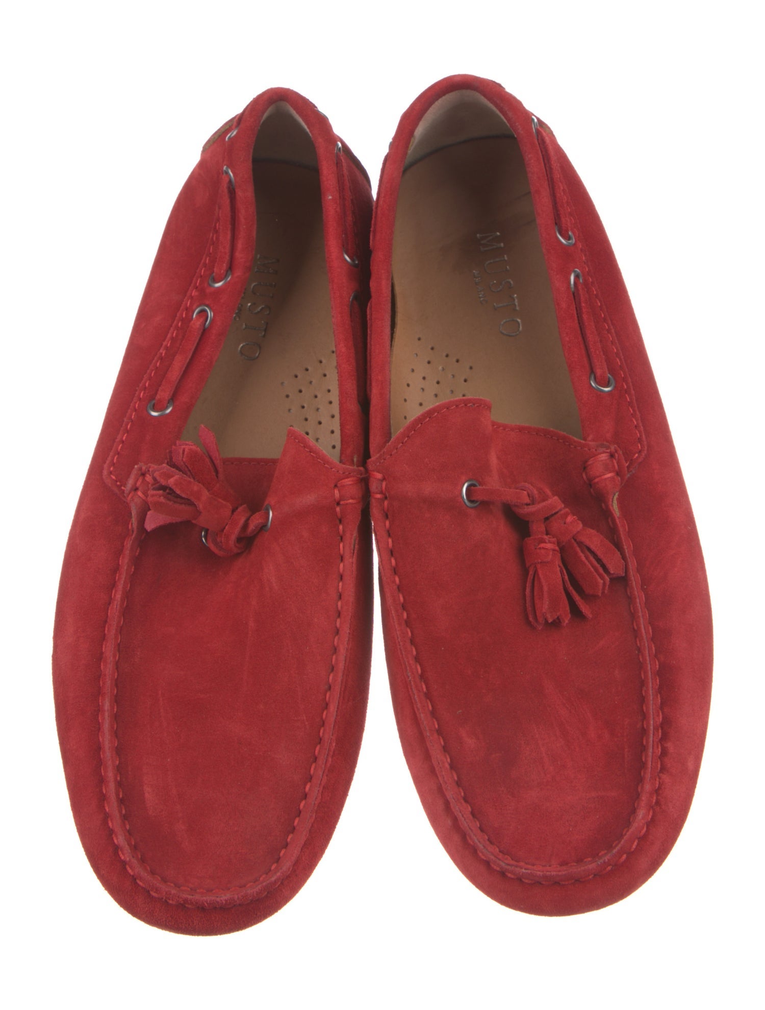 Musto Suede Tassel Accents Moccasins