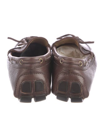 Musto Embossed Leather Embroidered Accent Moccasins