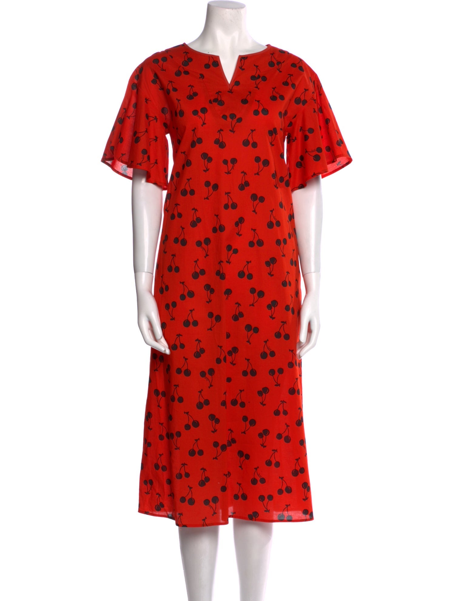 Muveil Printed Midi Length Dress