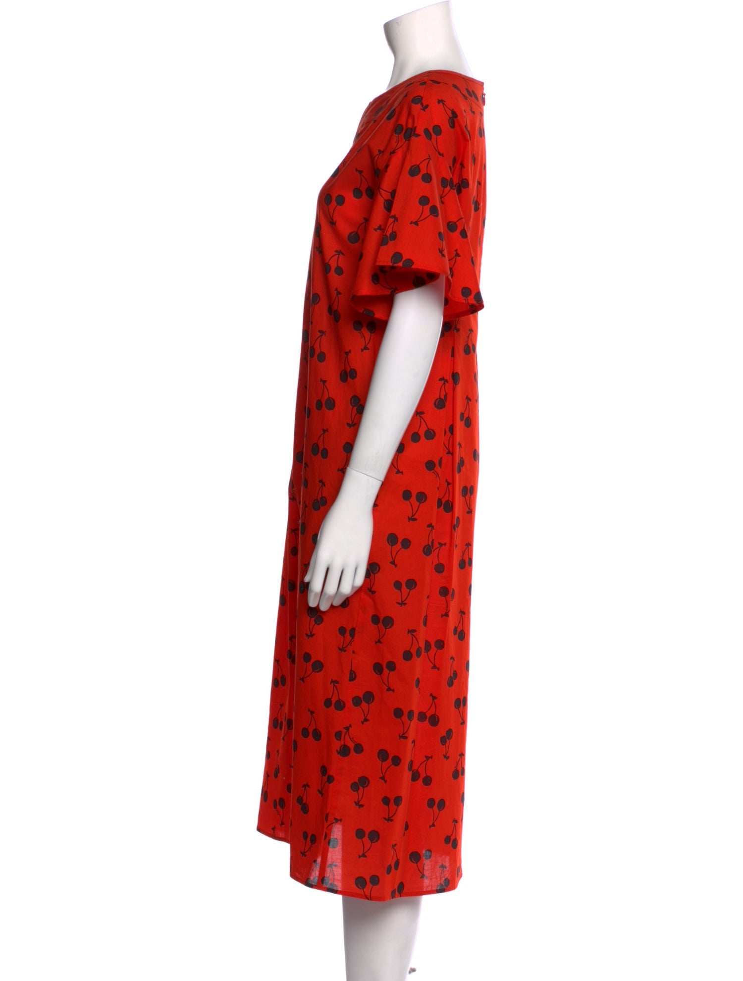 Muveil Printed Midi Length Dress