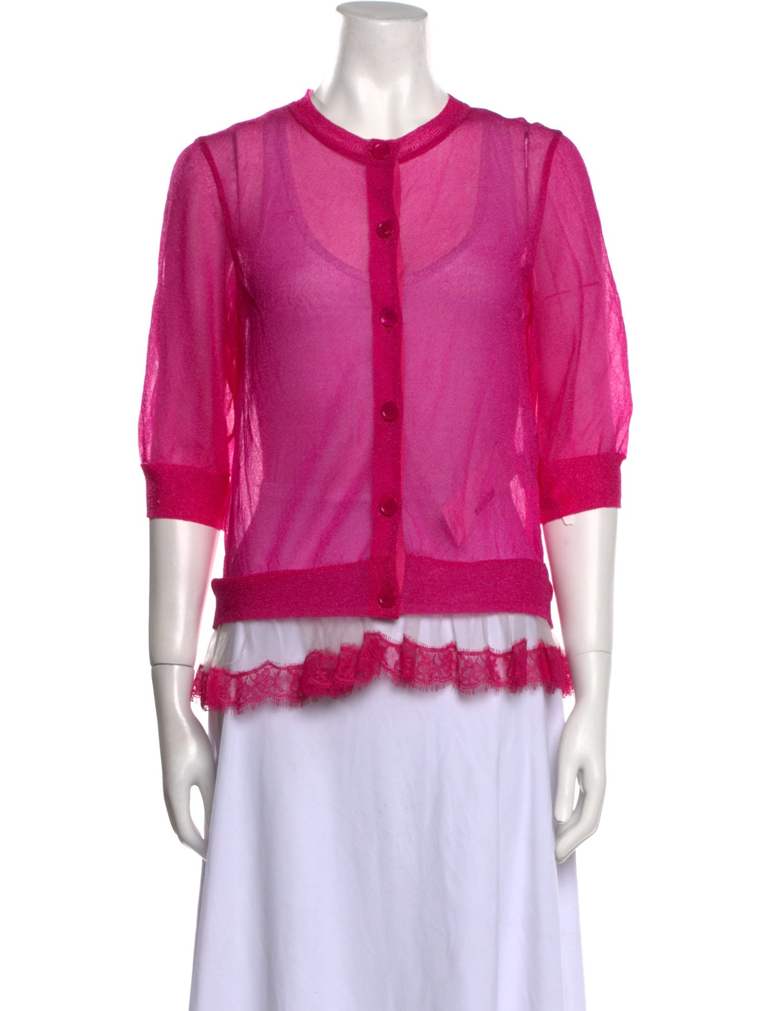 Muveil Nylon Crew Neck Blouse w/ Tags