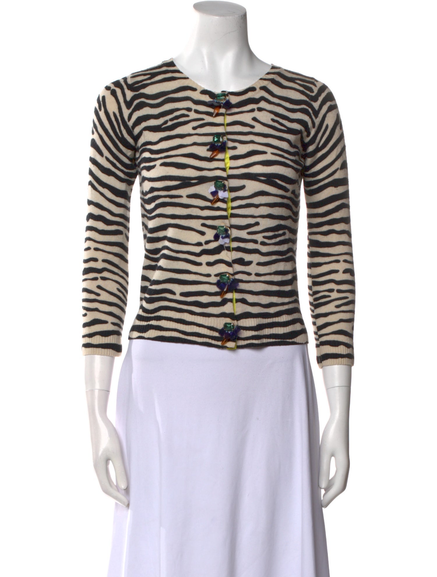 Muveil Wool Animal Print Sweater