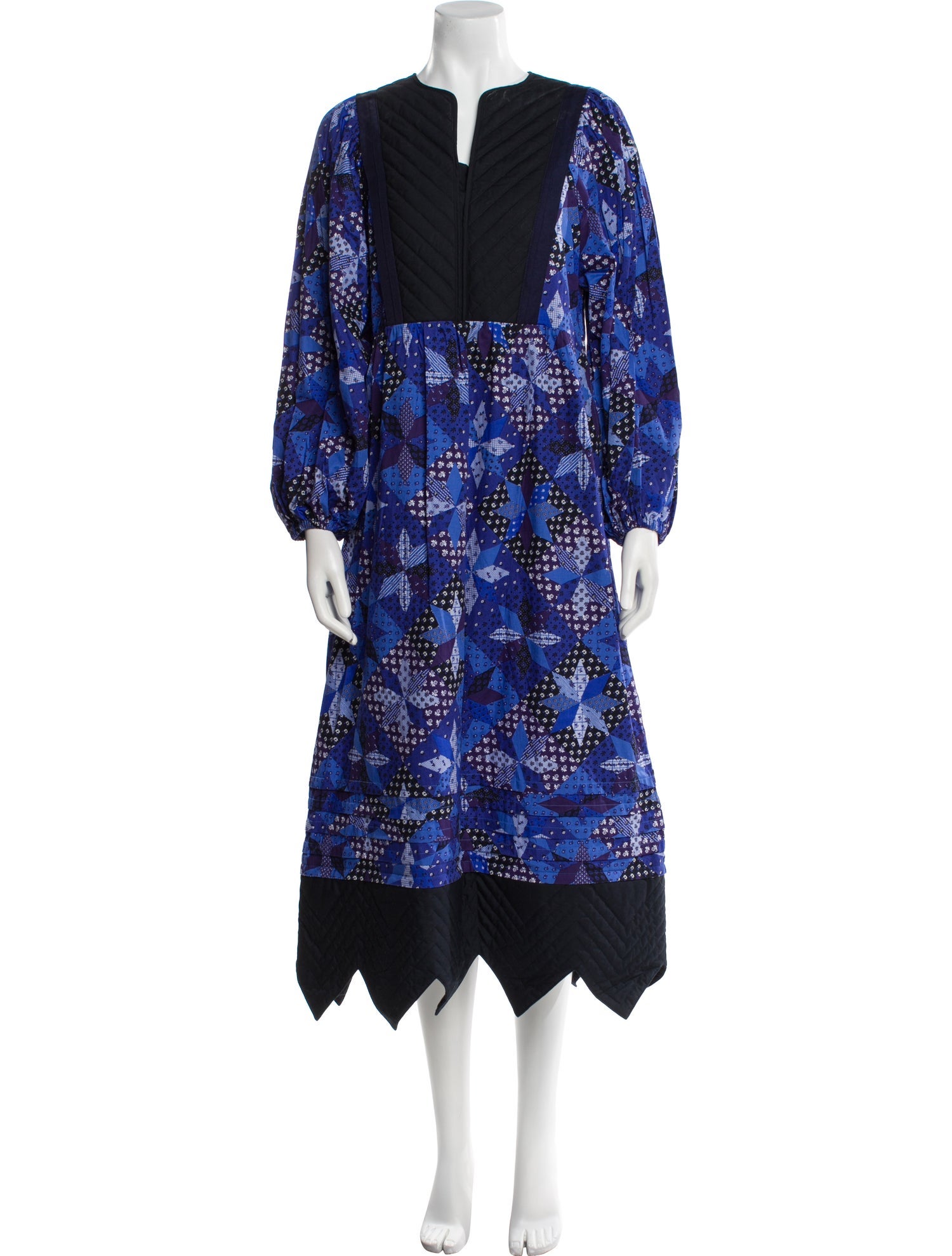 Muveil Printed Long Dress