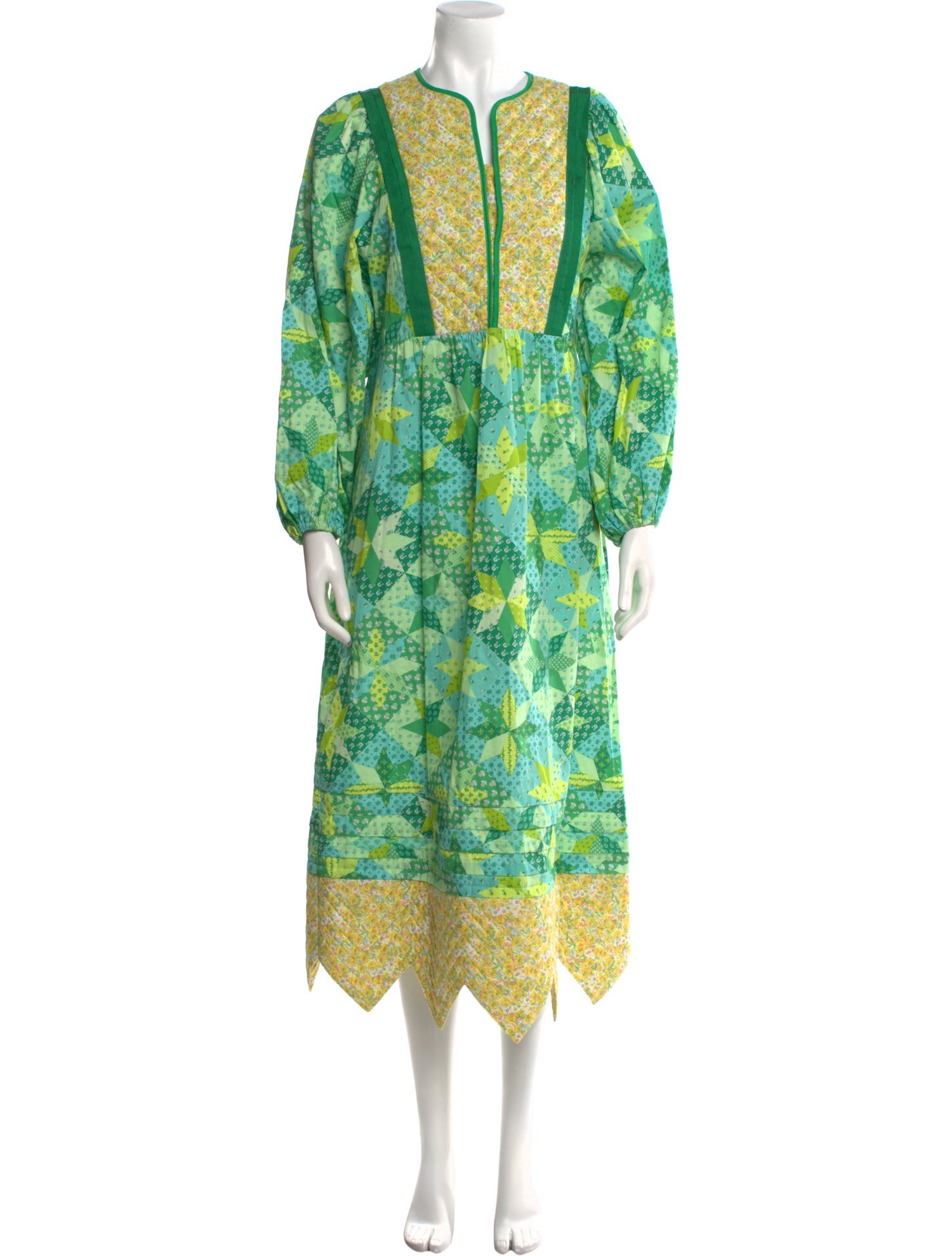 Muveil Printed Long Dress